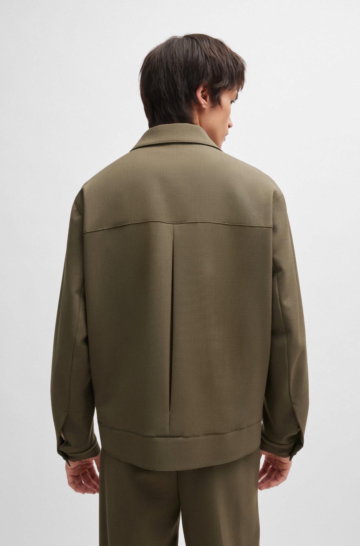 Button-up jacket in performance-stretch fabric Product Image