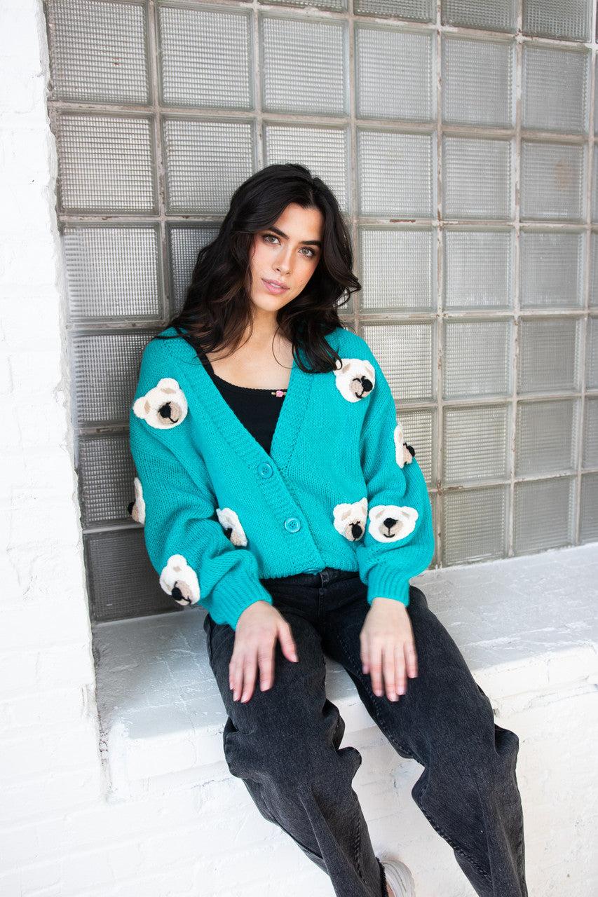 Teddy Bear Cardigan Product Image
