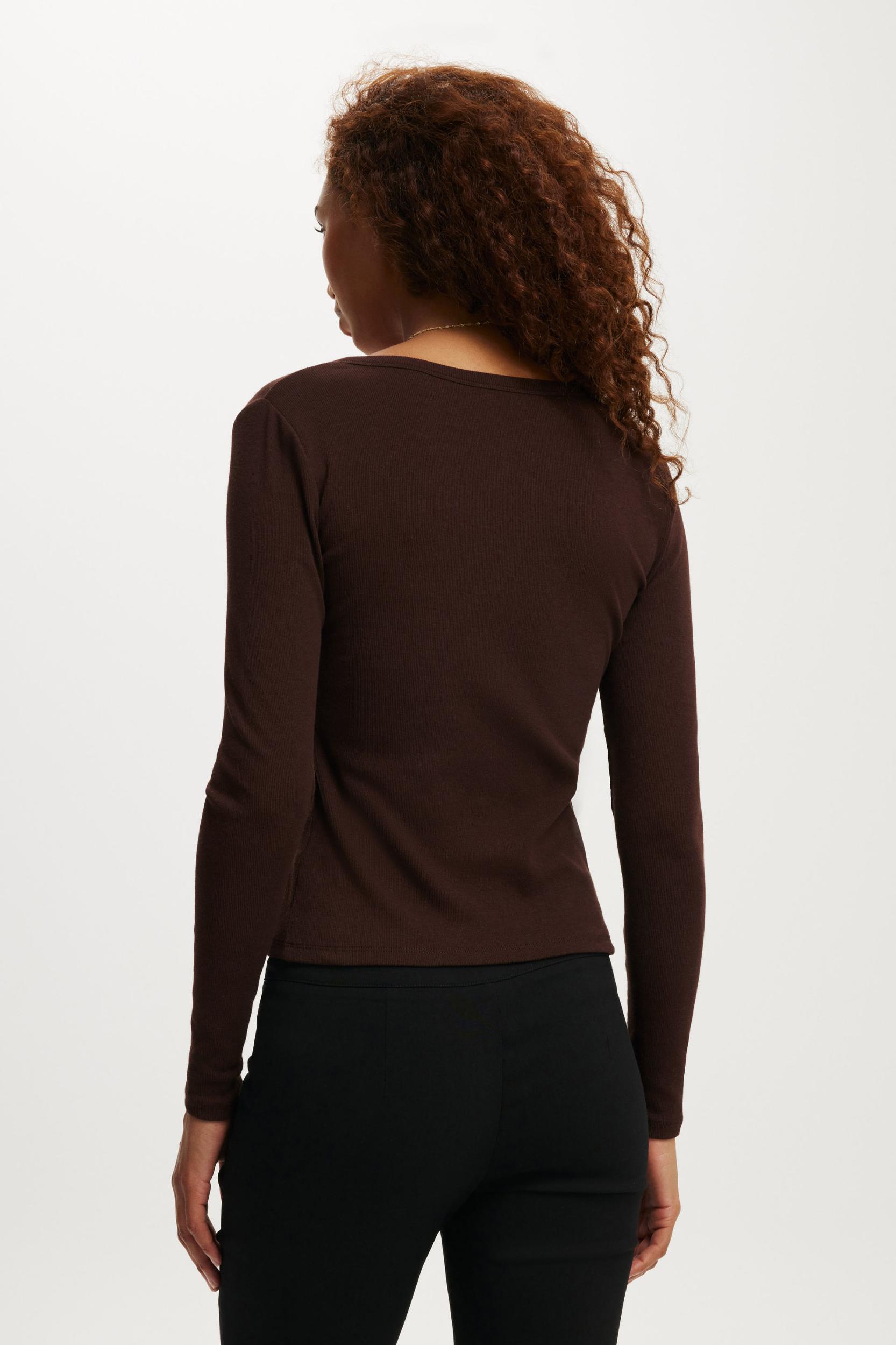 Lily Asymmetric Long Sleeve Top Product Image