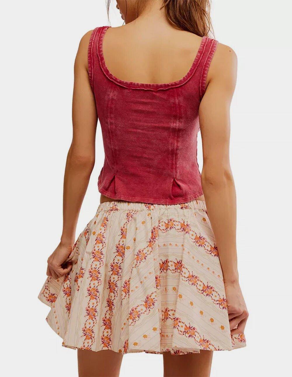 FREE PEOPLE Gaia Womens Printed Skirt - Cream Combo Product Image