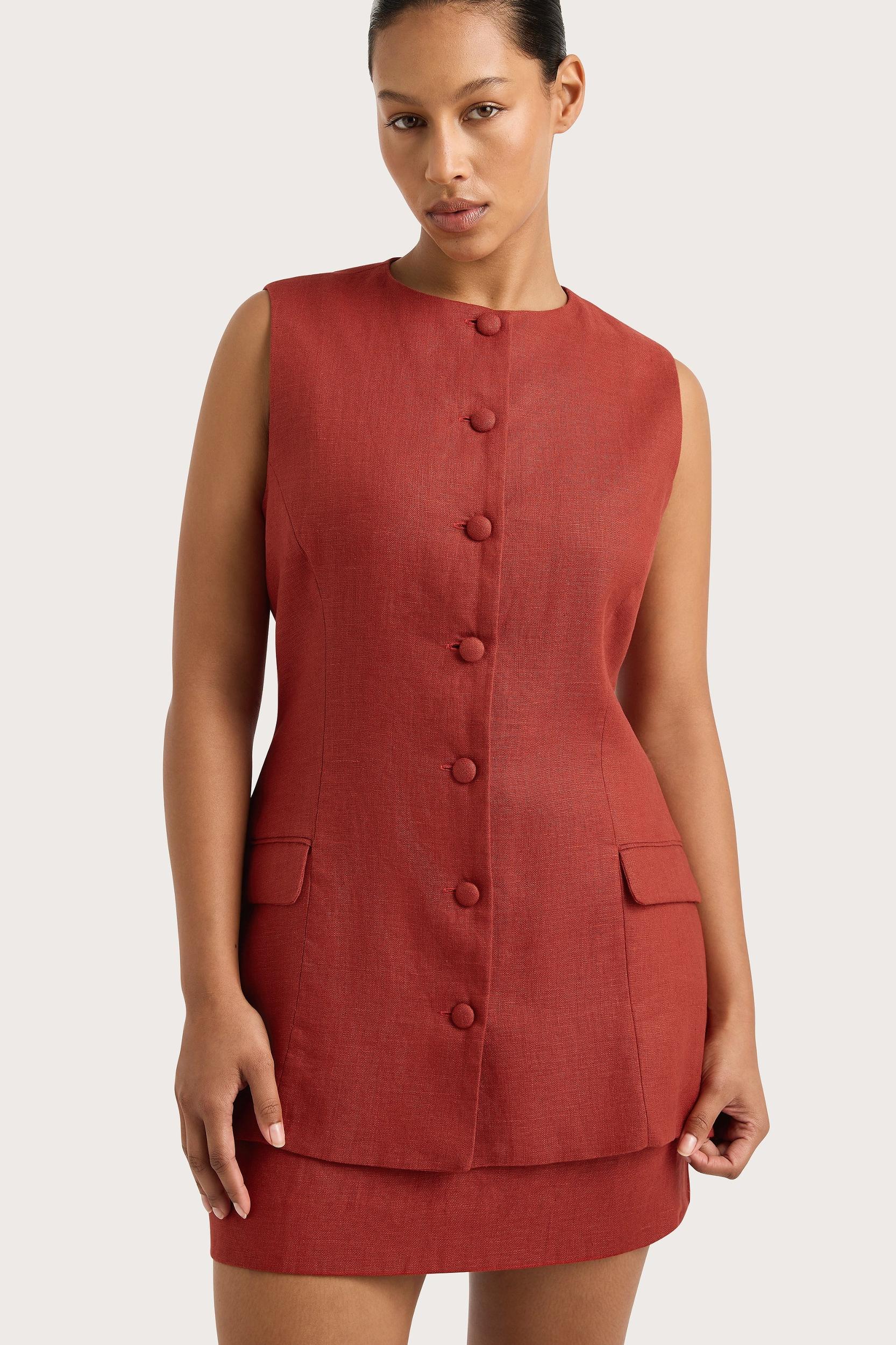 Jane Mini Skirt Garnet - Final Sale Product Image