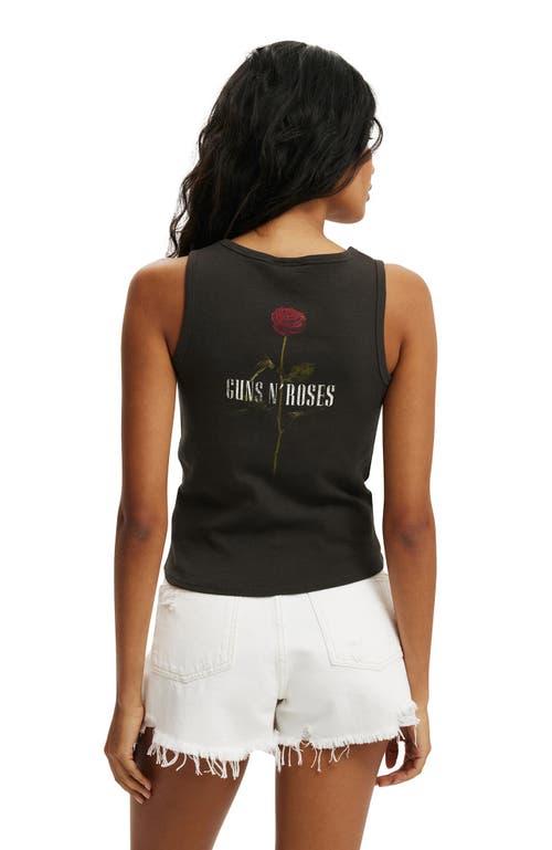 Cotton On Women's Lcn Graphic Tank in Guns N Roses  Washed Black at Nordstrom, Size Large Product Image