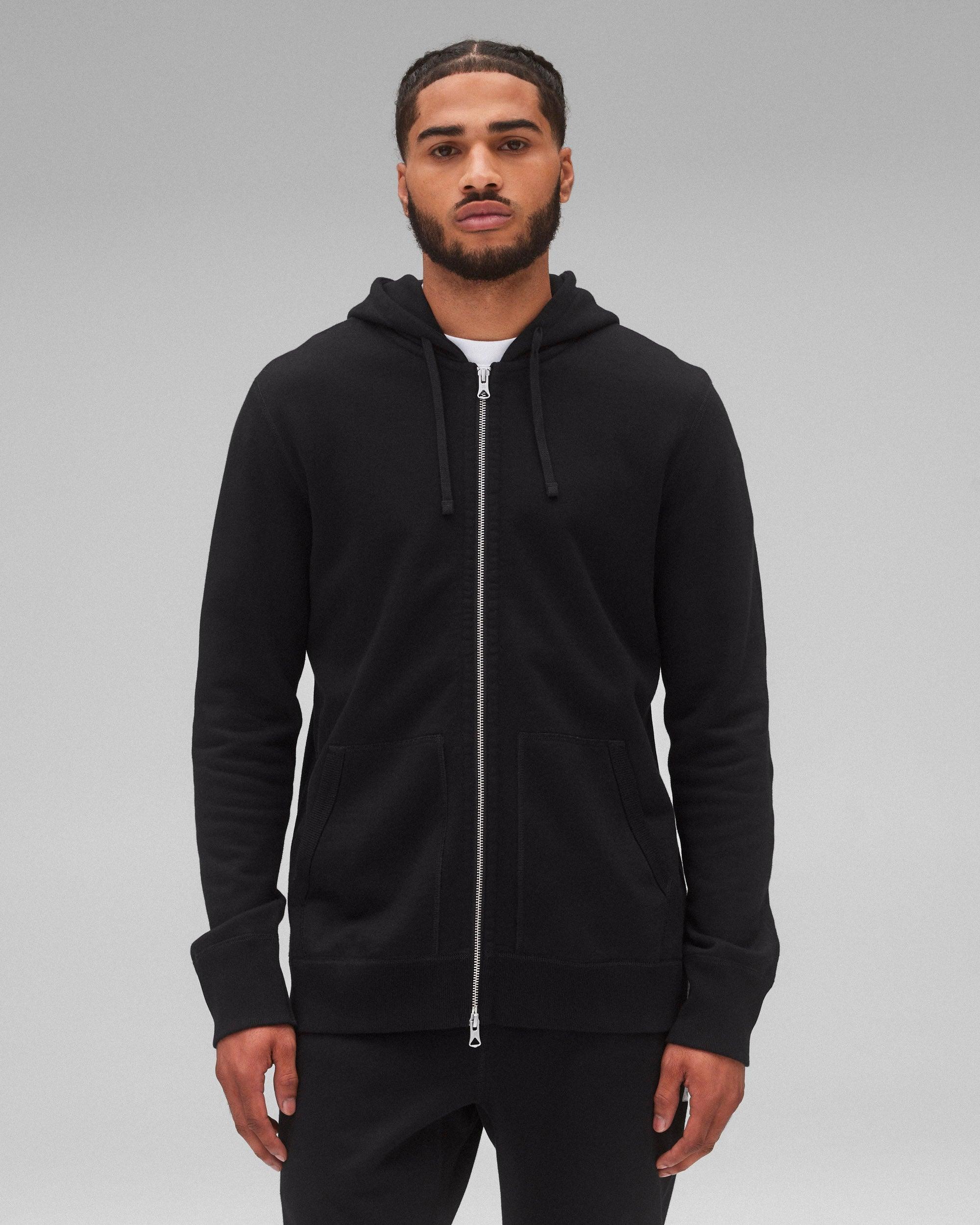 Midweight Terry Slim Zip Hoodie Male Product Image