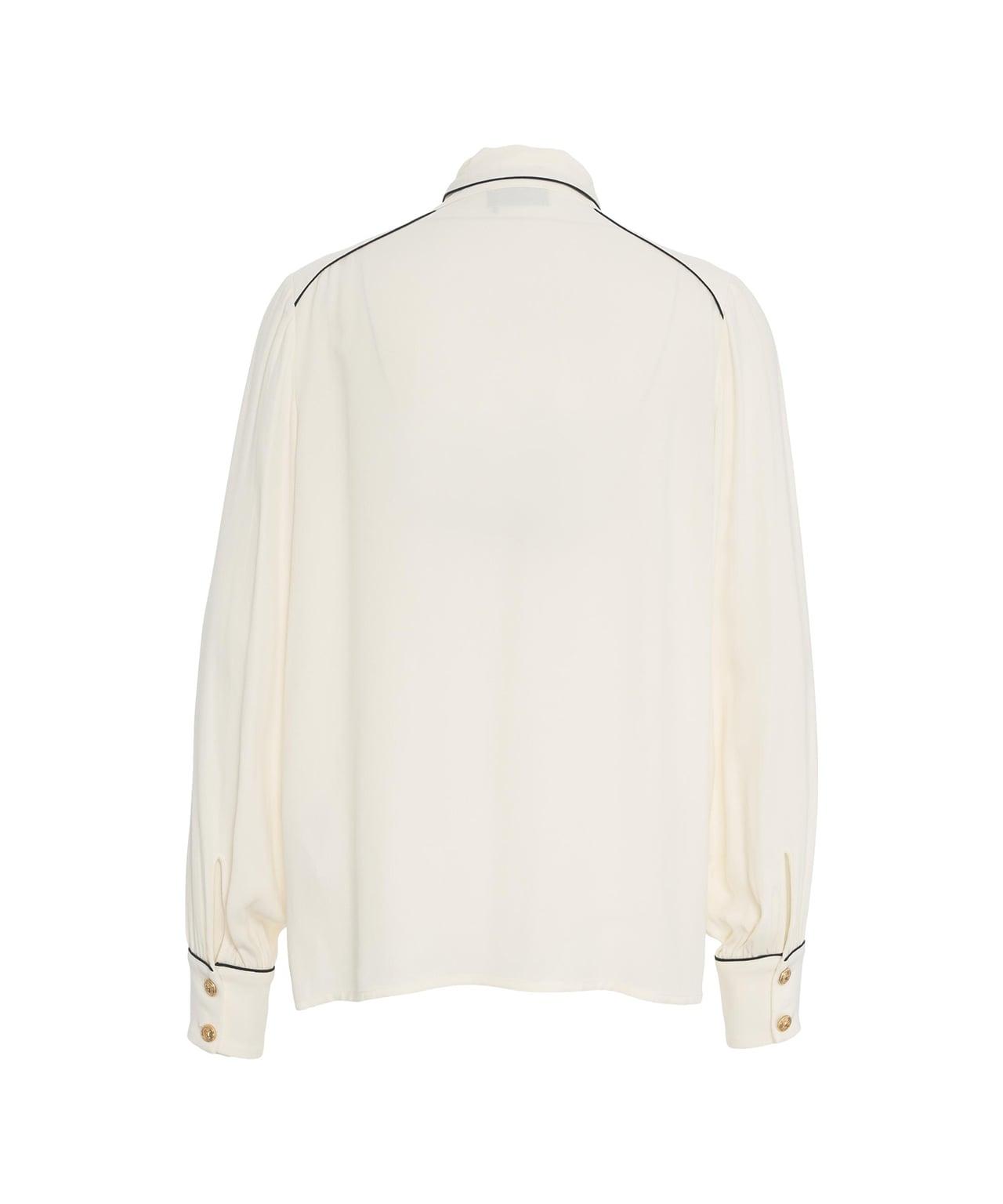 Georgette blouse with tie-neck Product Image