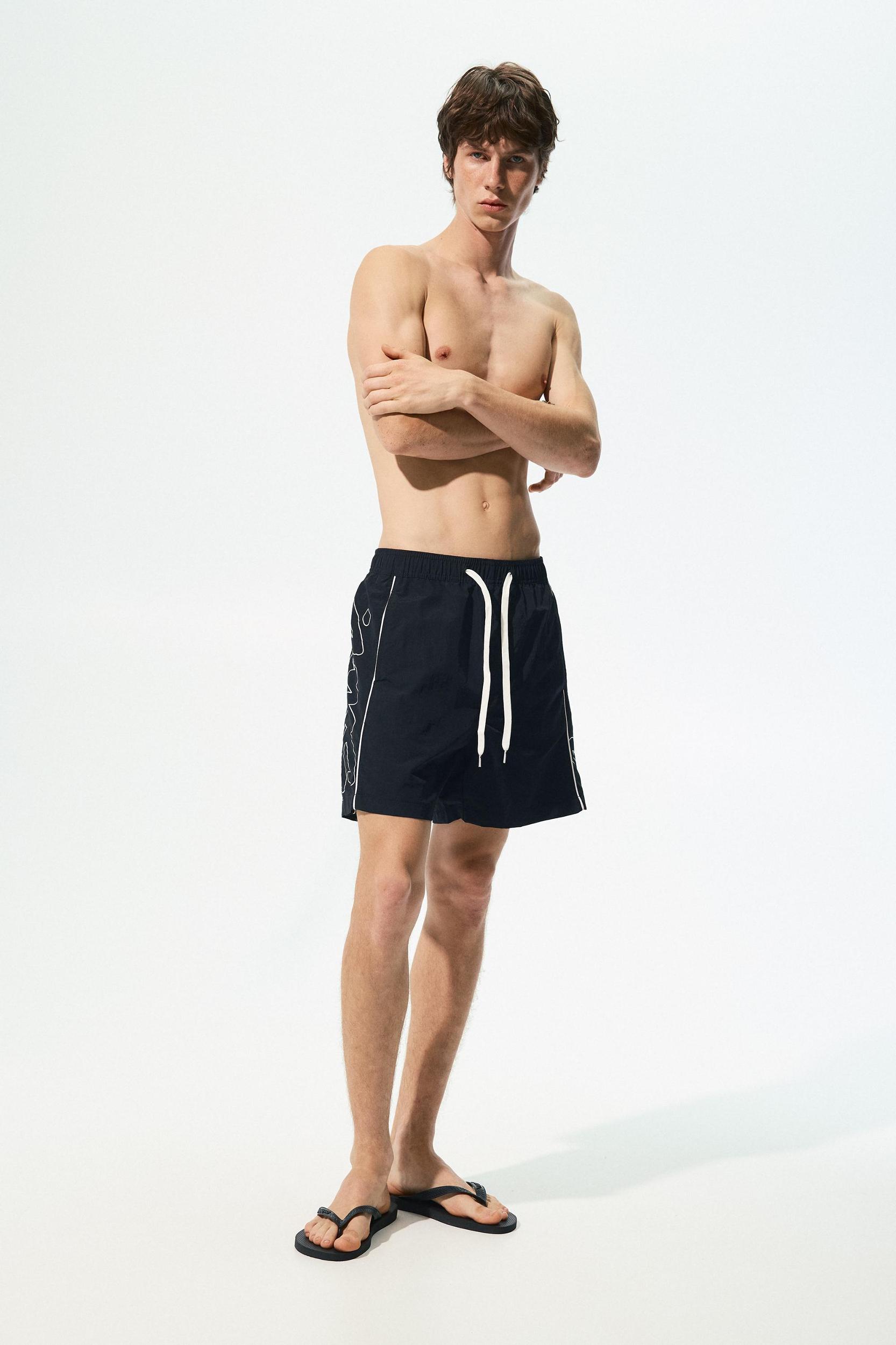 STWD board shorts with side stripes Product Image