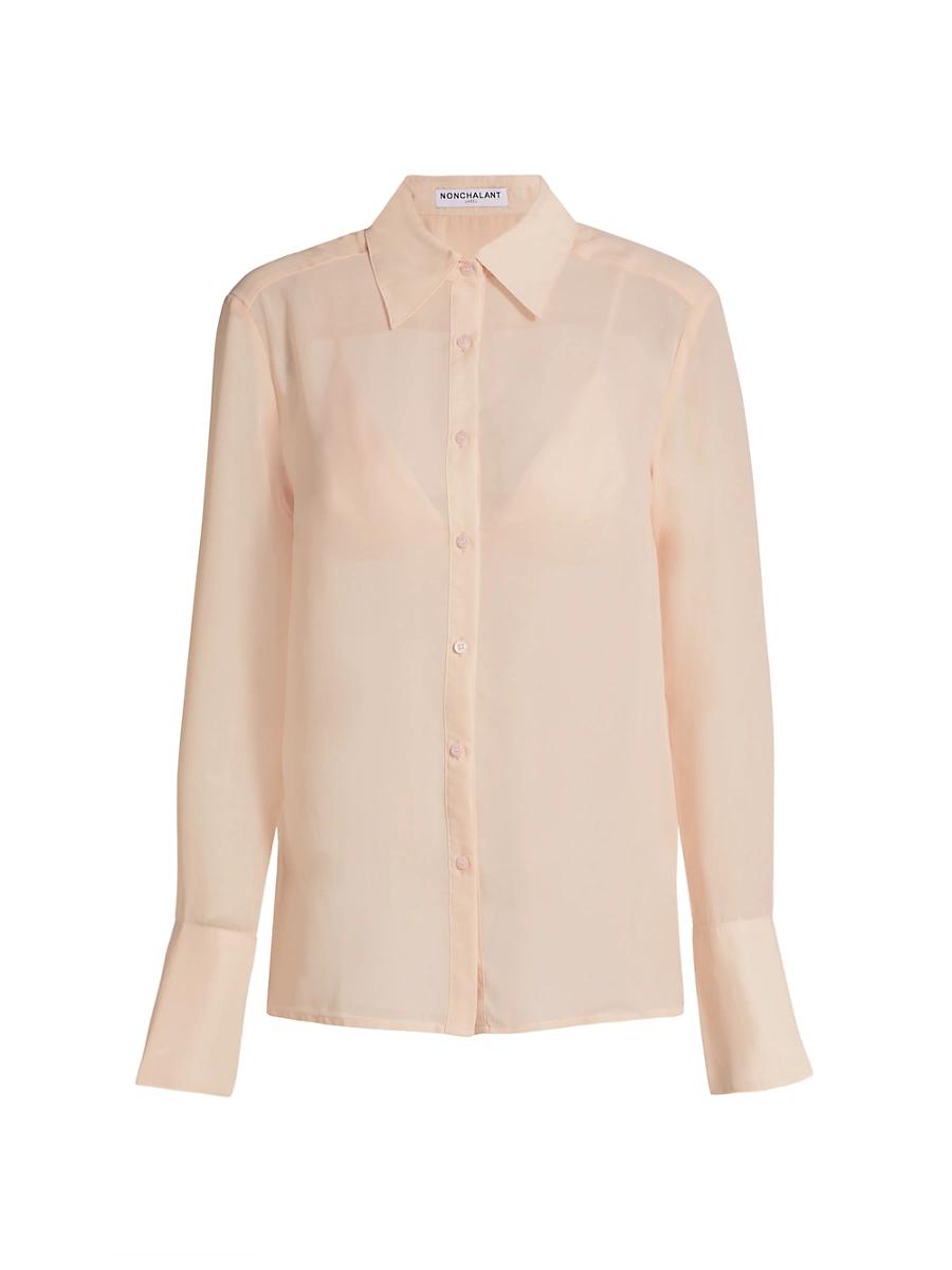 Womens Val Button-Front Blouse Product Image