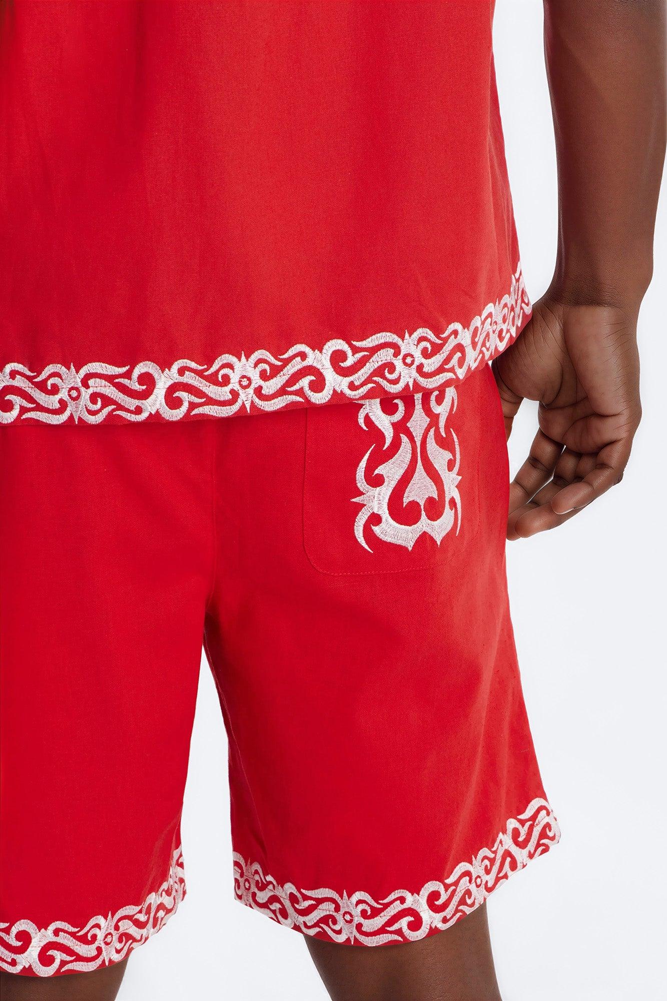 Relaxed Coastal Isla Short - Red Male Product Image