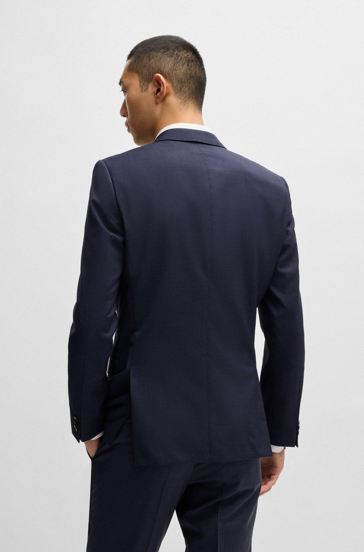 Extra-slim-fit suit jacket in melange wool Product Image