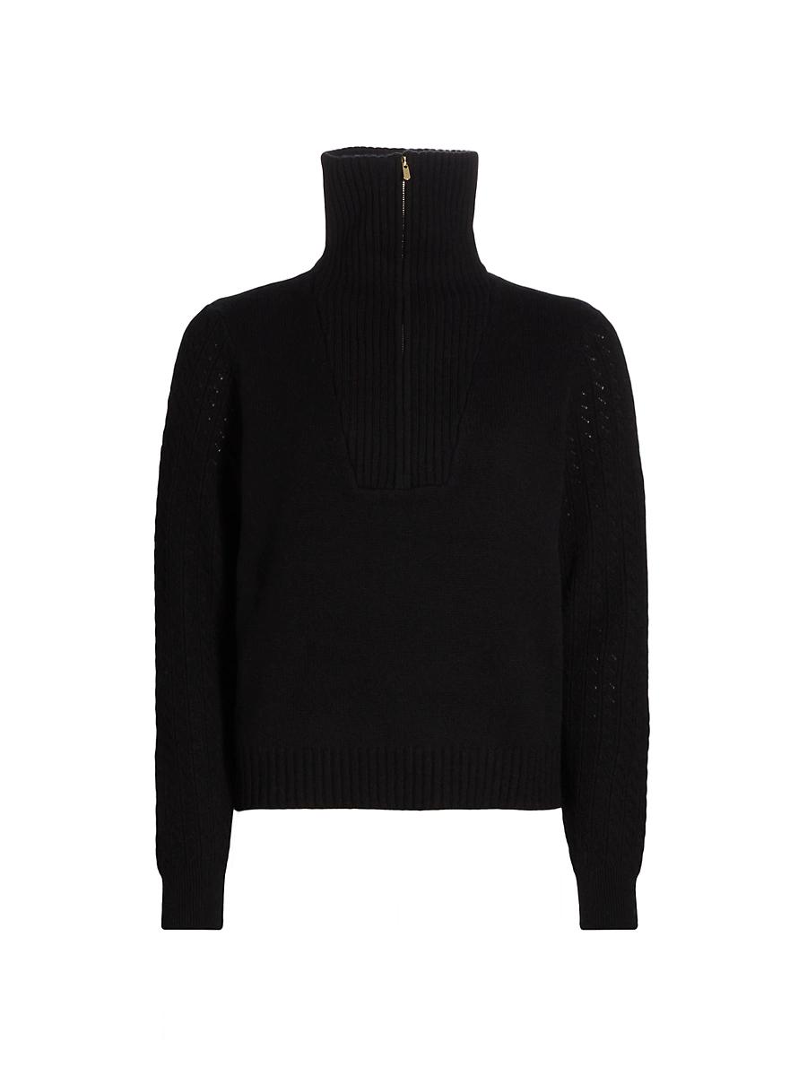 Womens Quarter-Zip Cashmere Sweater Product Image