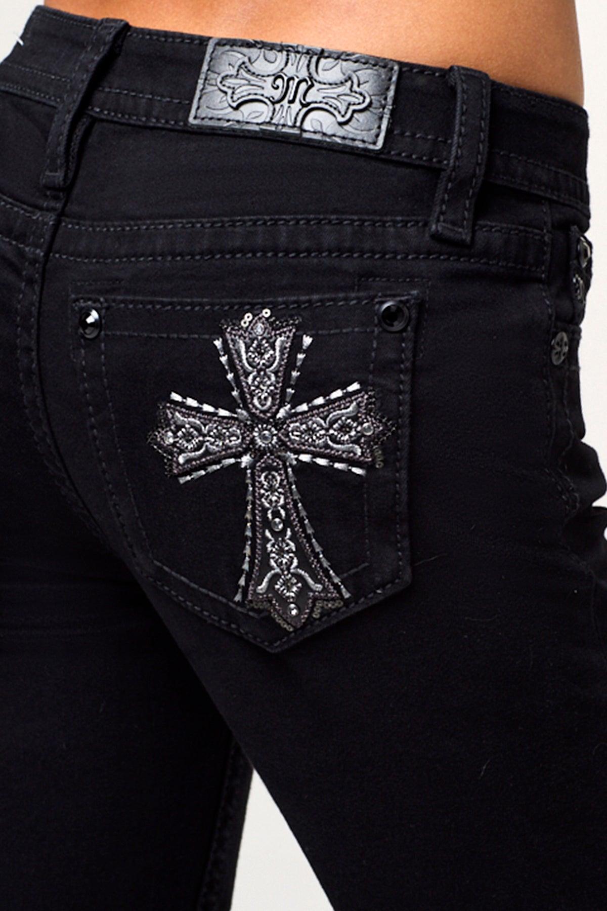 Zohar Cross Bootcut Jeans Product Image