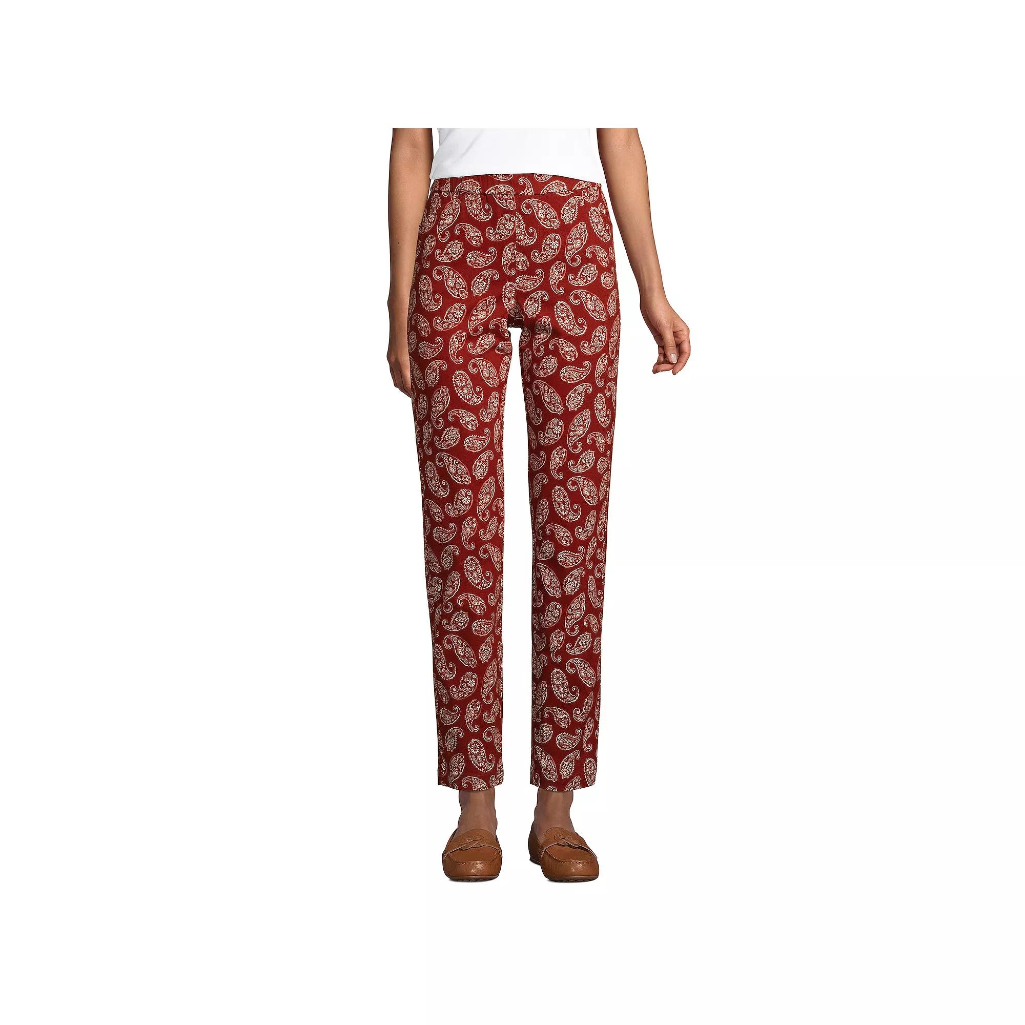 Women's Lands' End Pull-On Chino Ankle Pants,  Product Image