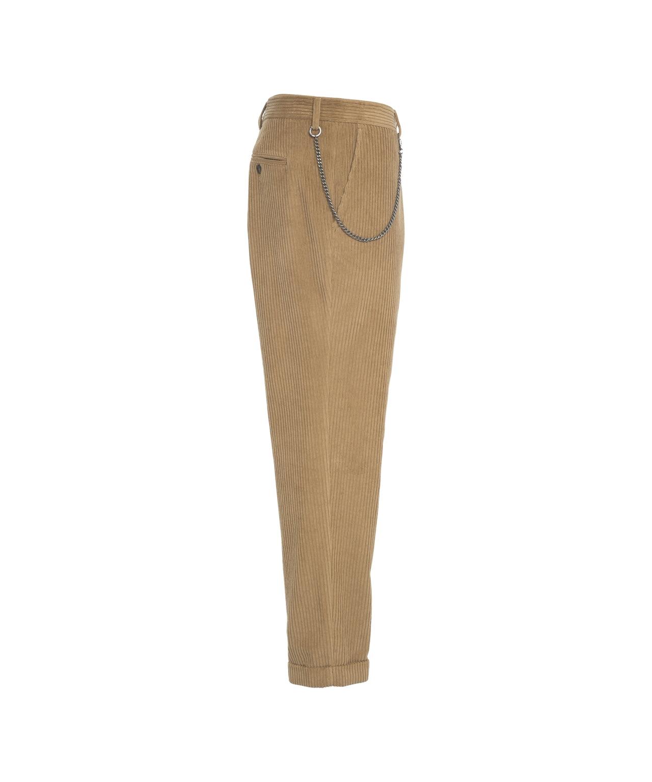 Corduroy pants with chain detail Product Image