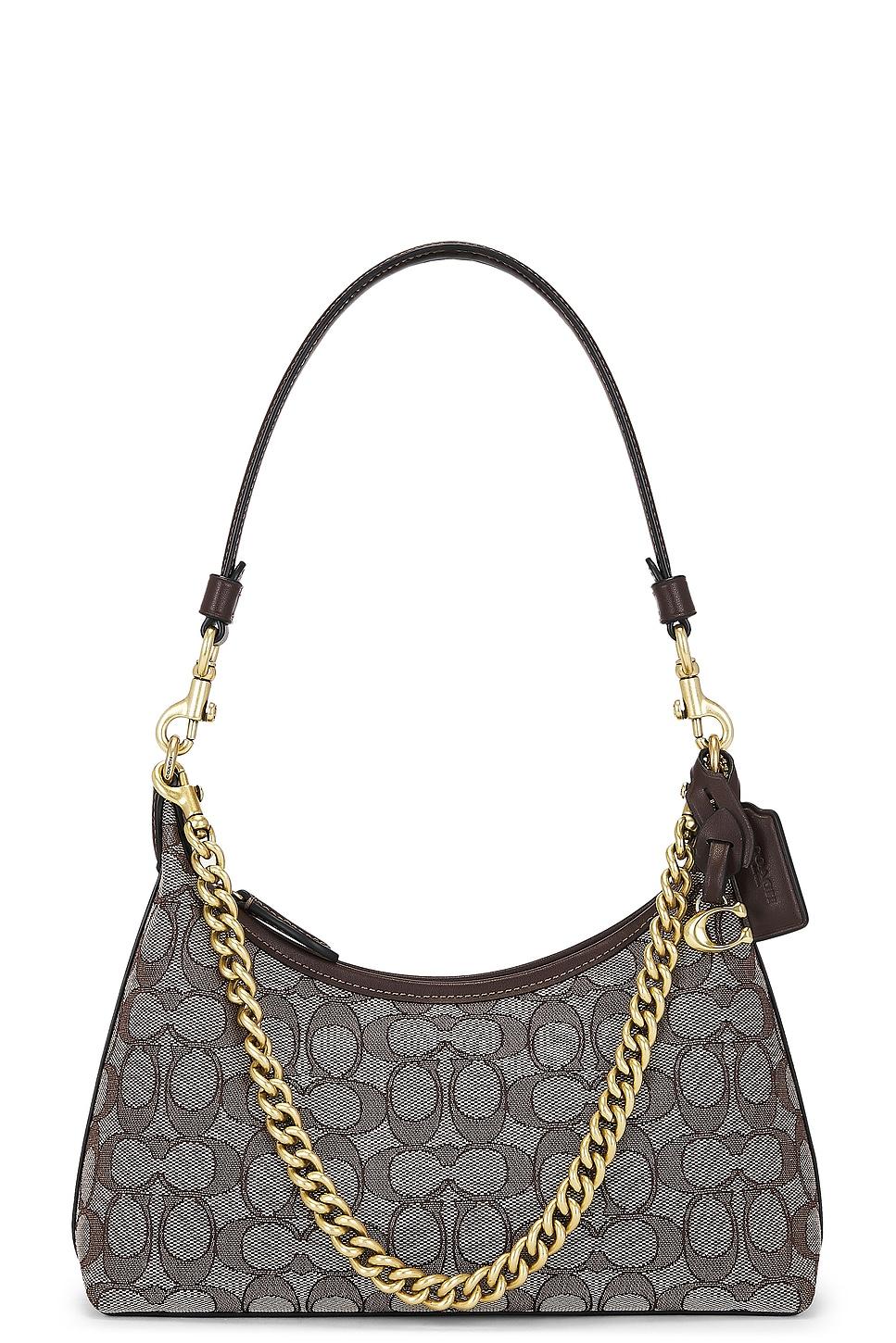 Signature Jacquard Juliet Shoulder Bag 25 Oak Maple Coach Product Image