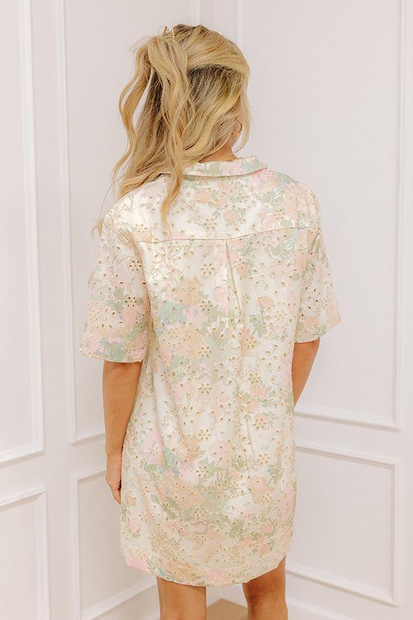 Honeysuckle Fields Floral Eyelet Mini Dress Product Image