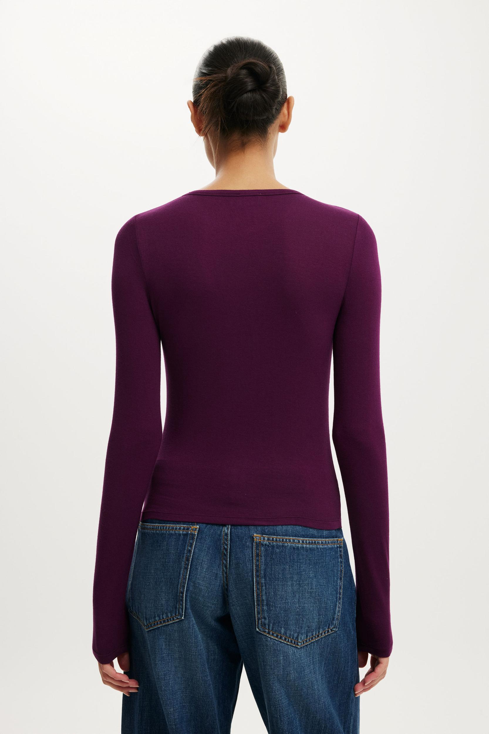 Sheer Layer Crew Long Sleeve Product Image