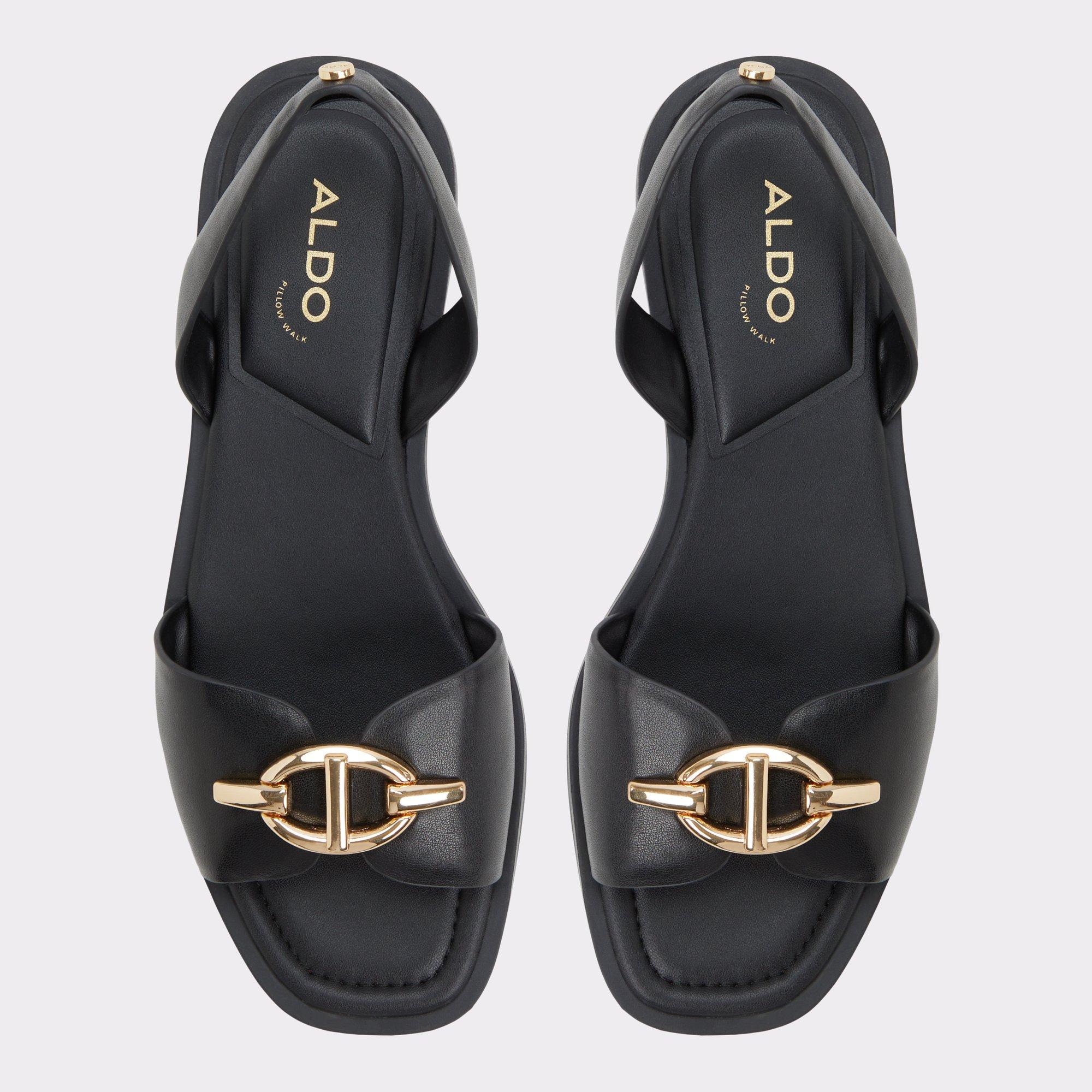 Goassi Black Women's Flat Sandals | ALDO US Product Image