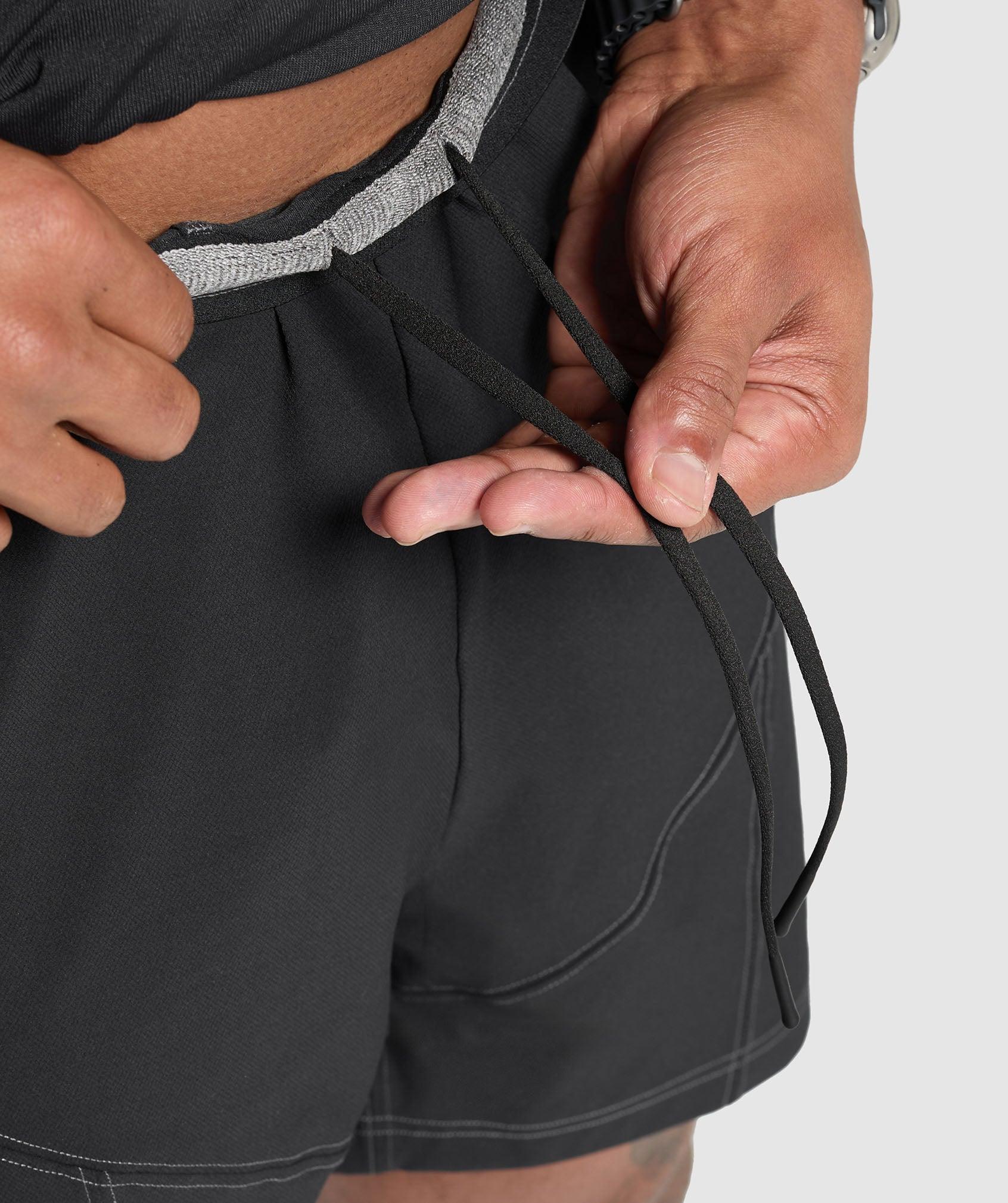 Gymshark Tactical 6" Short - Black Male Product Image