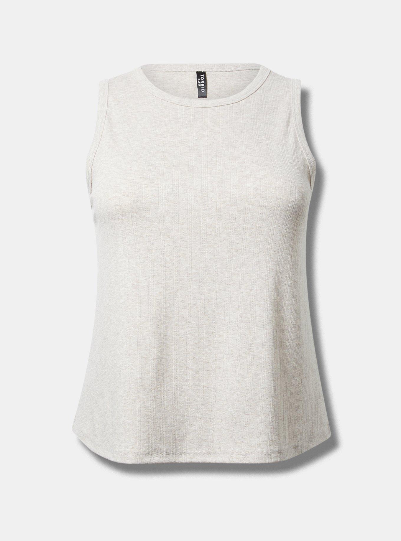 Pointelle High-Neck Sleep Tank Product Image