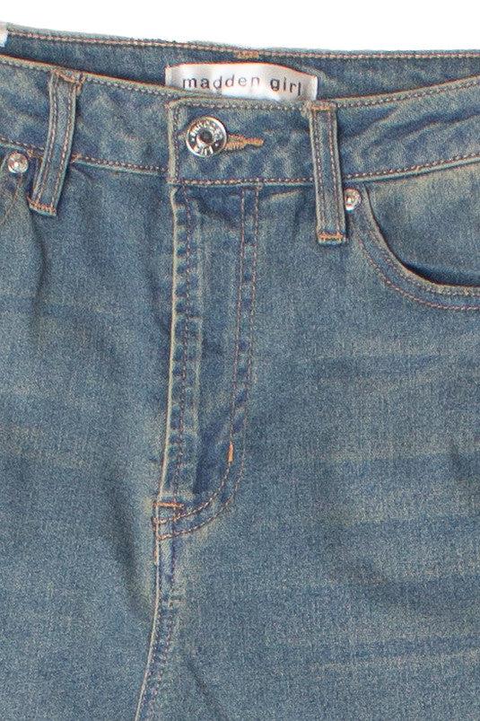 Medium Wash Wide Leg Jeans Product Image