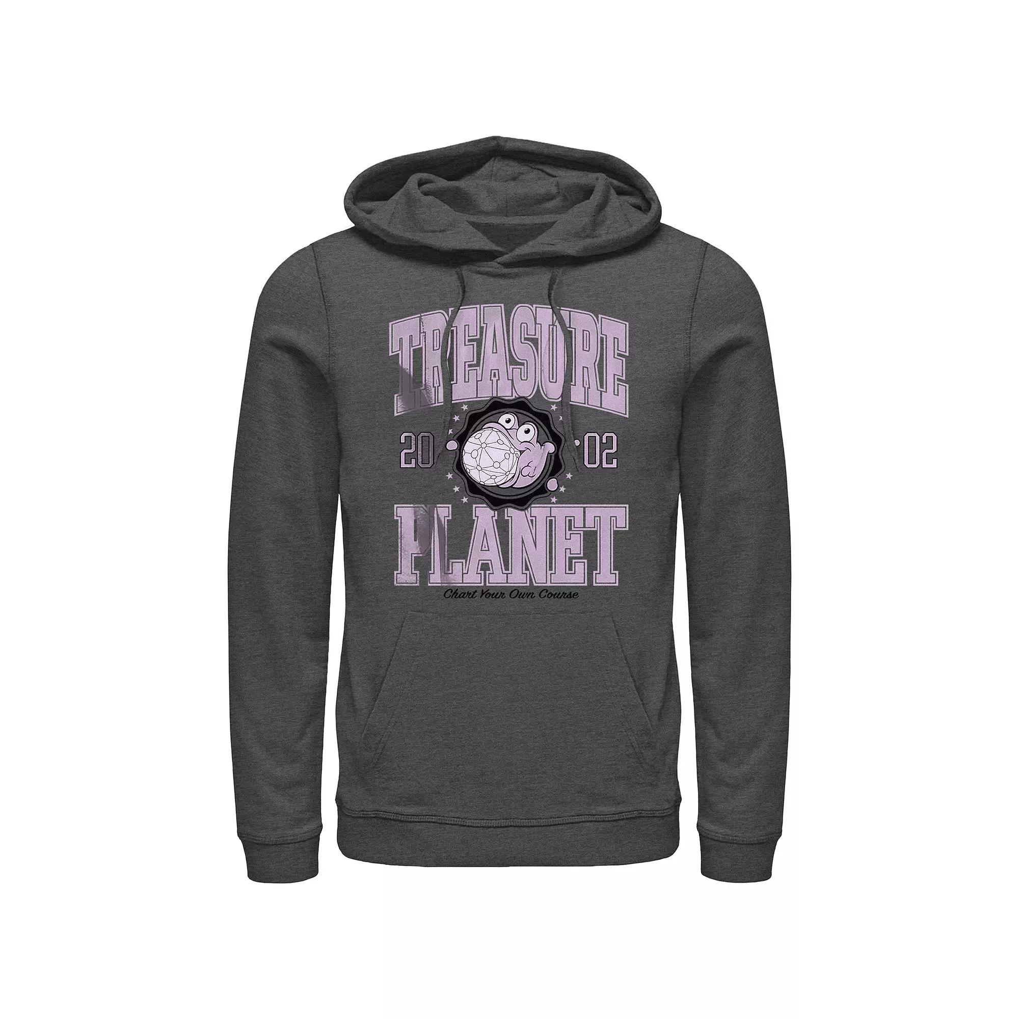 Men's Treasure Planet 2002 Chart Your Own Course Graphic Hoodie, Size: Small, Grey Heather Product Image