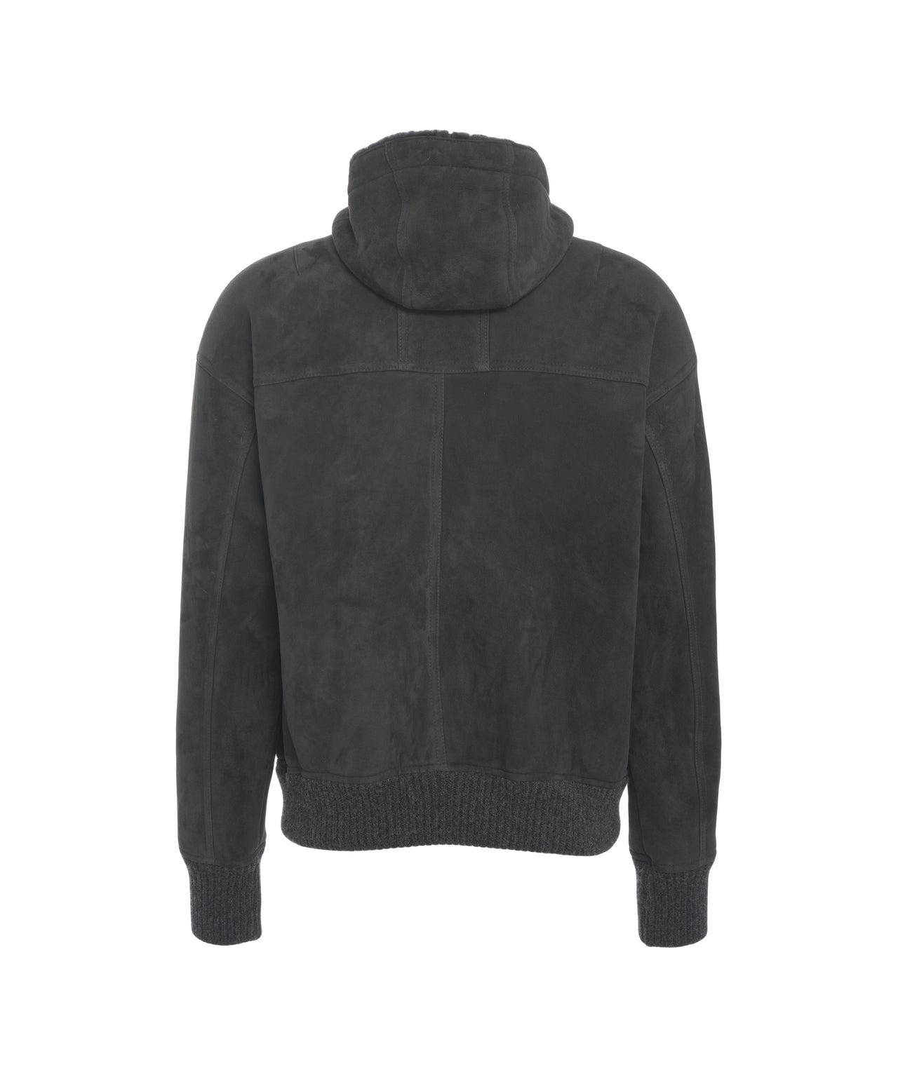 Suede bomber jacket Product Image