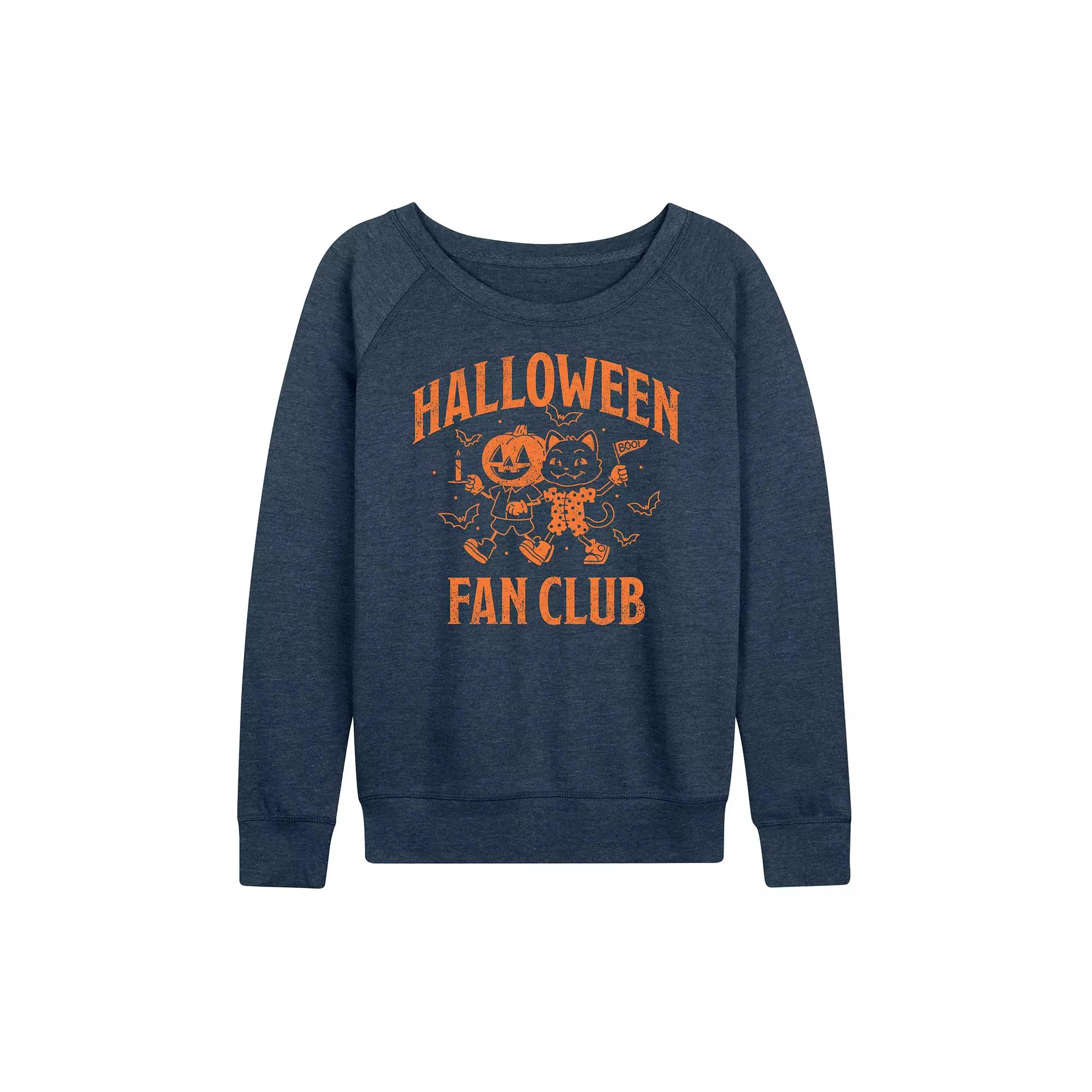 Women's Halloween Fan Club French Terry Long Sleeve Tee,  Product Image