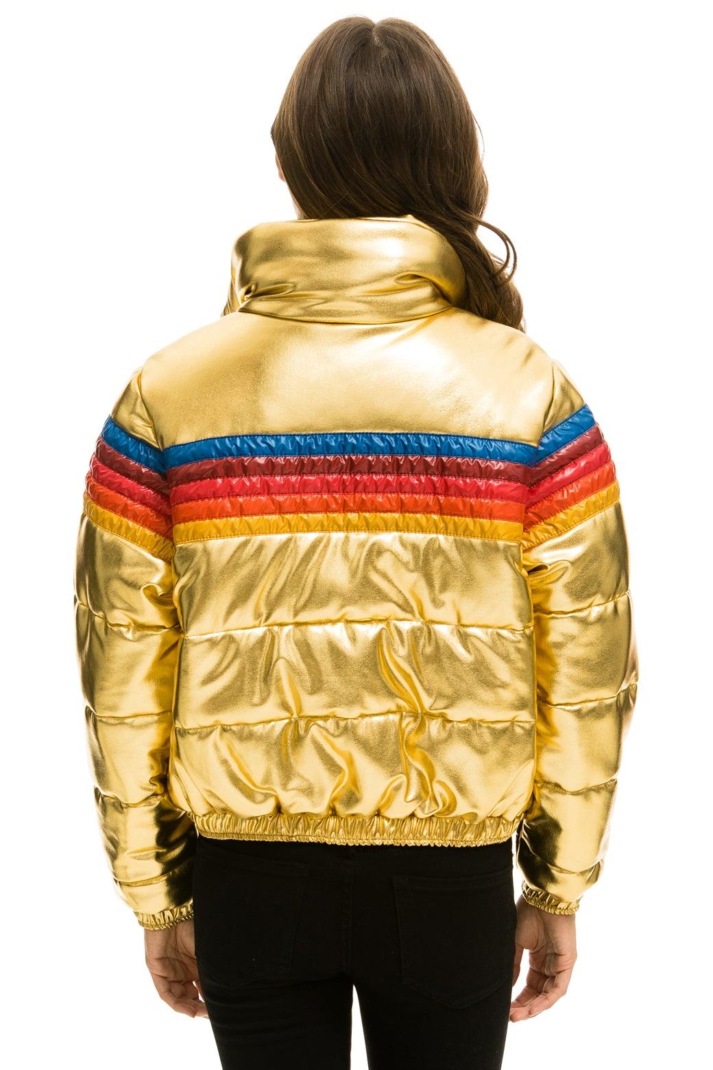 5 STRIPE APRES JACKET - GLOSSY GOLD Female Product Image
