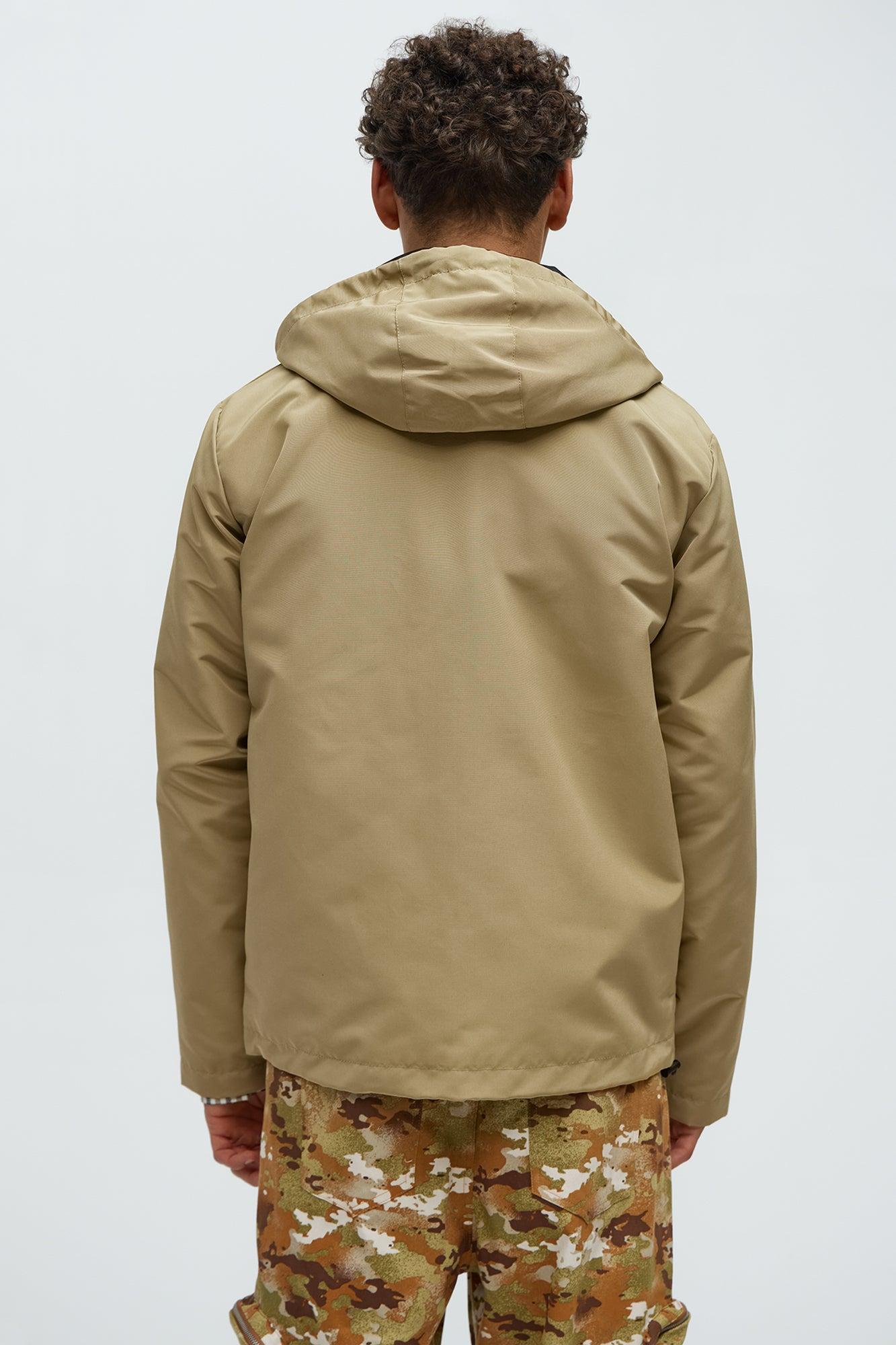 Centered 4 Pocket Anorak Jacket - Khaki Product Image