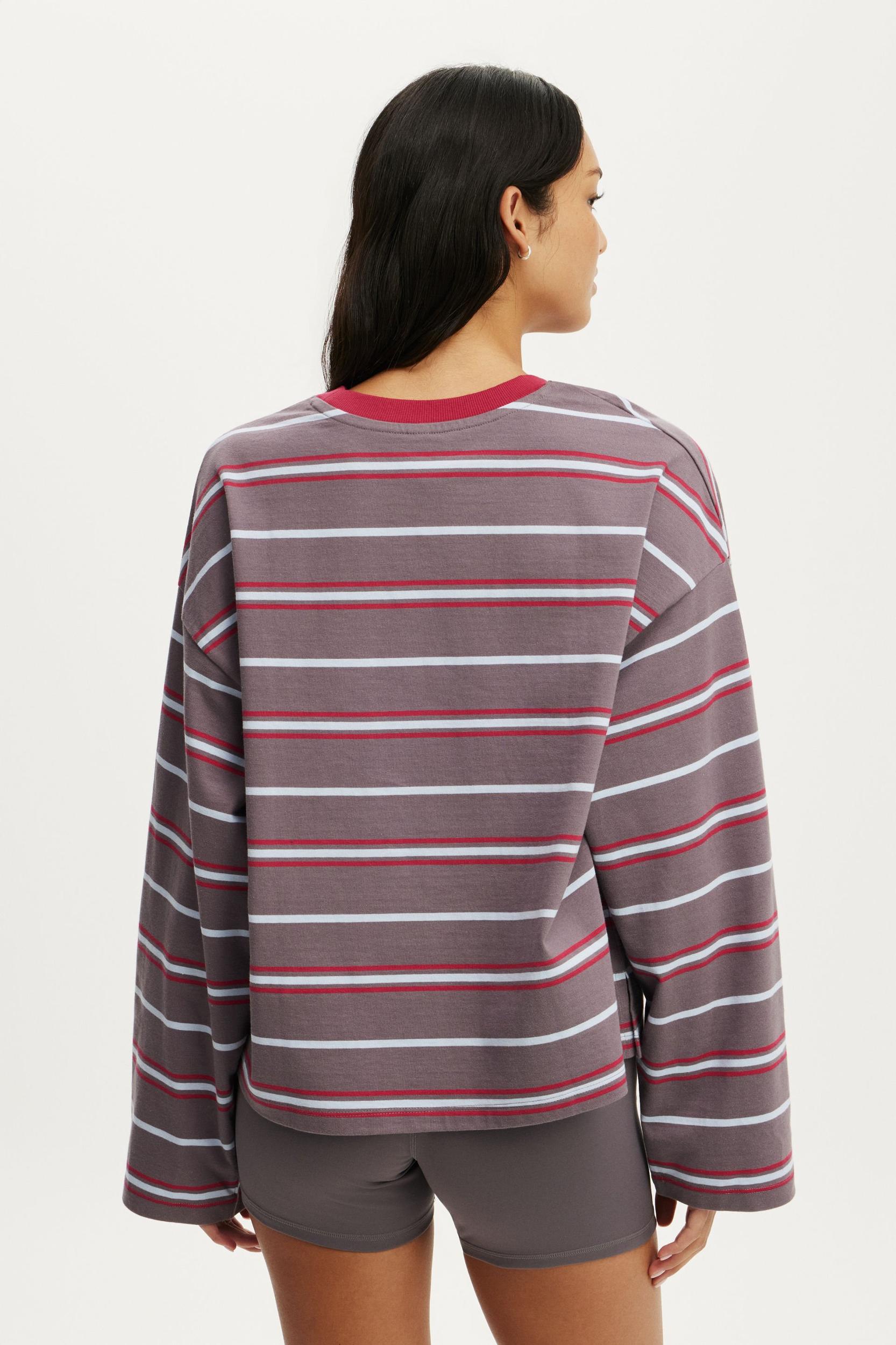 Long Sleeve Boxy Graphic Crew Product Image