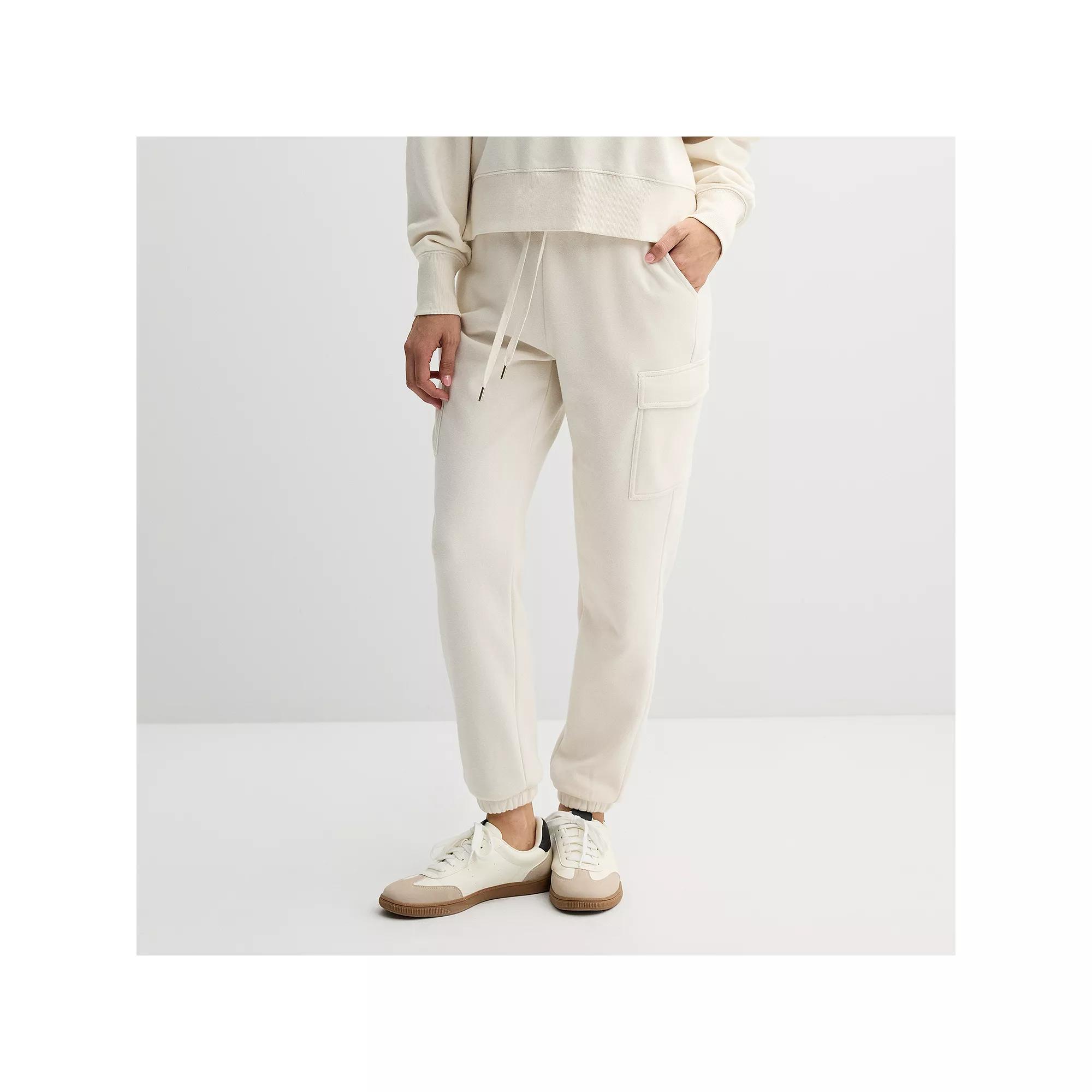 Women's Sonoma Goods For Life® Cargo Sweatpants, Size: XS, Barric Beige Product Image