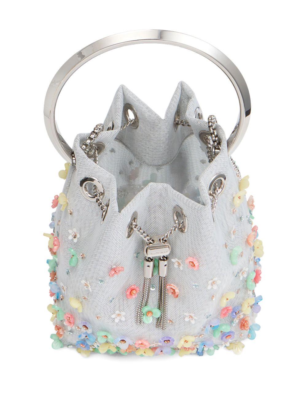Bon Bon floral-embellished bucket bag Product Image