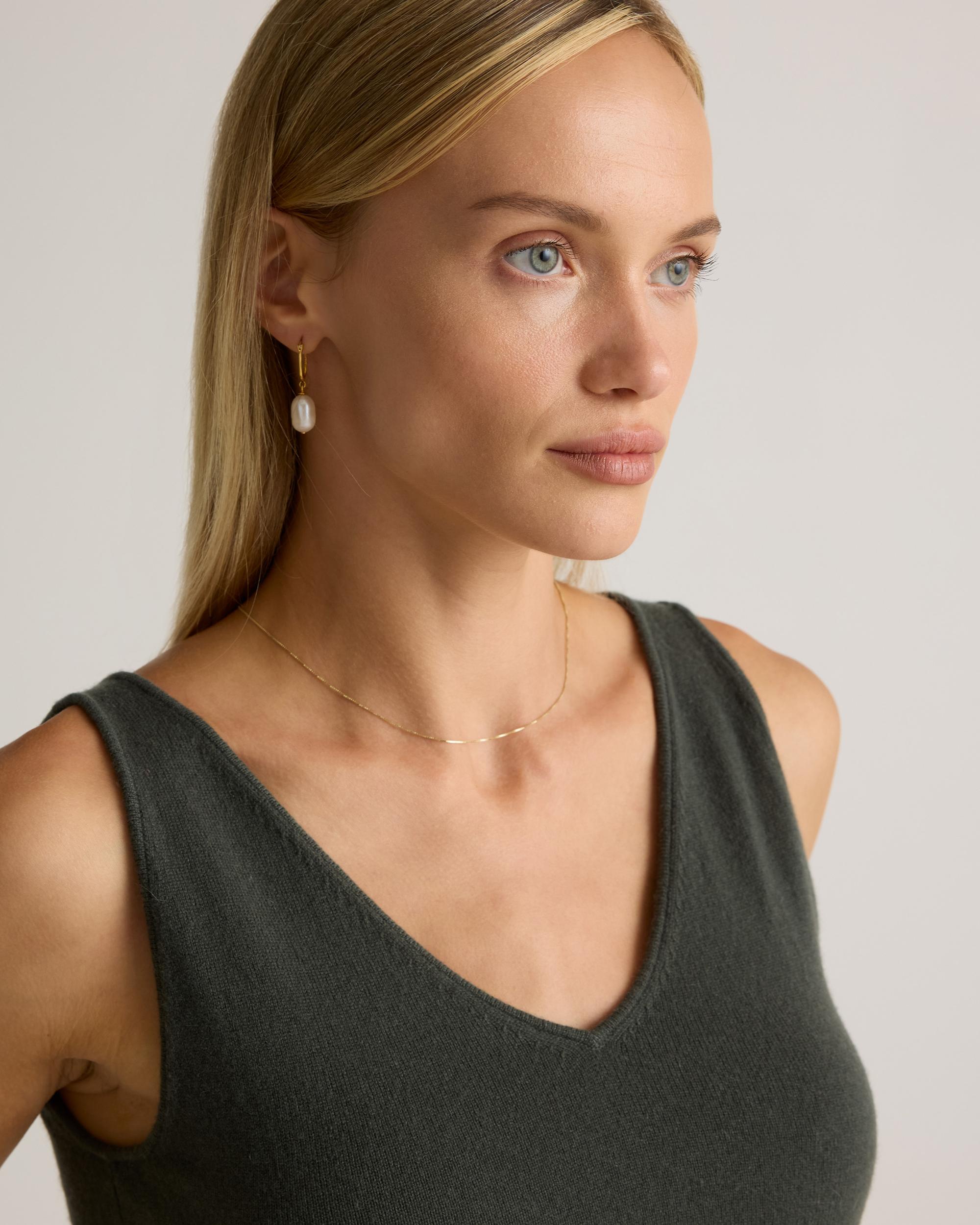 Quince | Women's Mongolian Cashmere Cropped Tank Top Product Image
