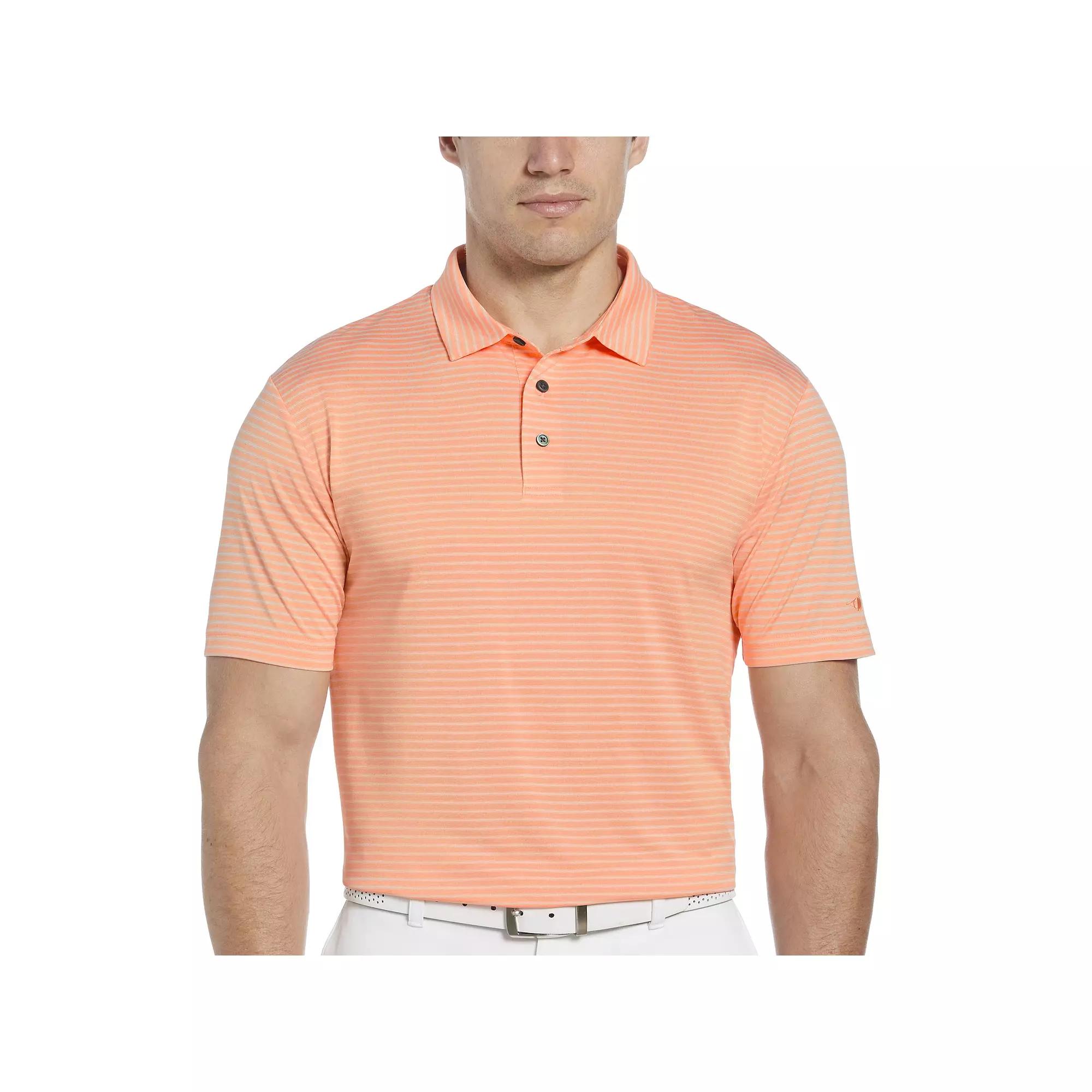 Men's Grand Slam UPF 30 Heather Feeder Stripe Golf Polo,  Product Image