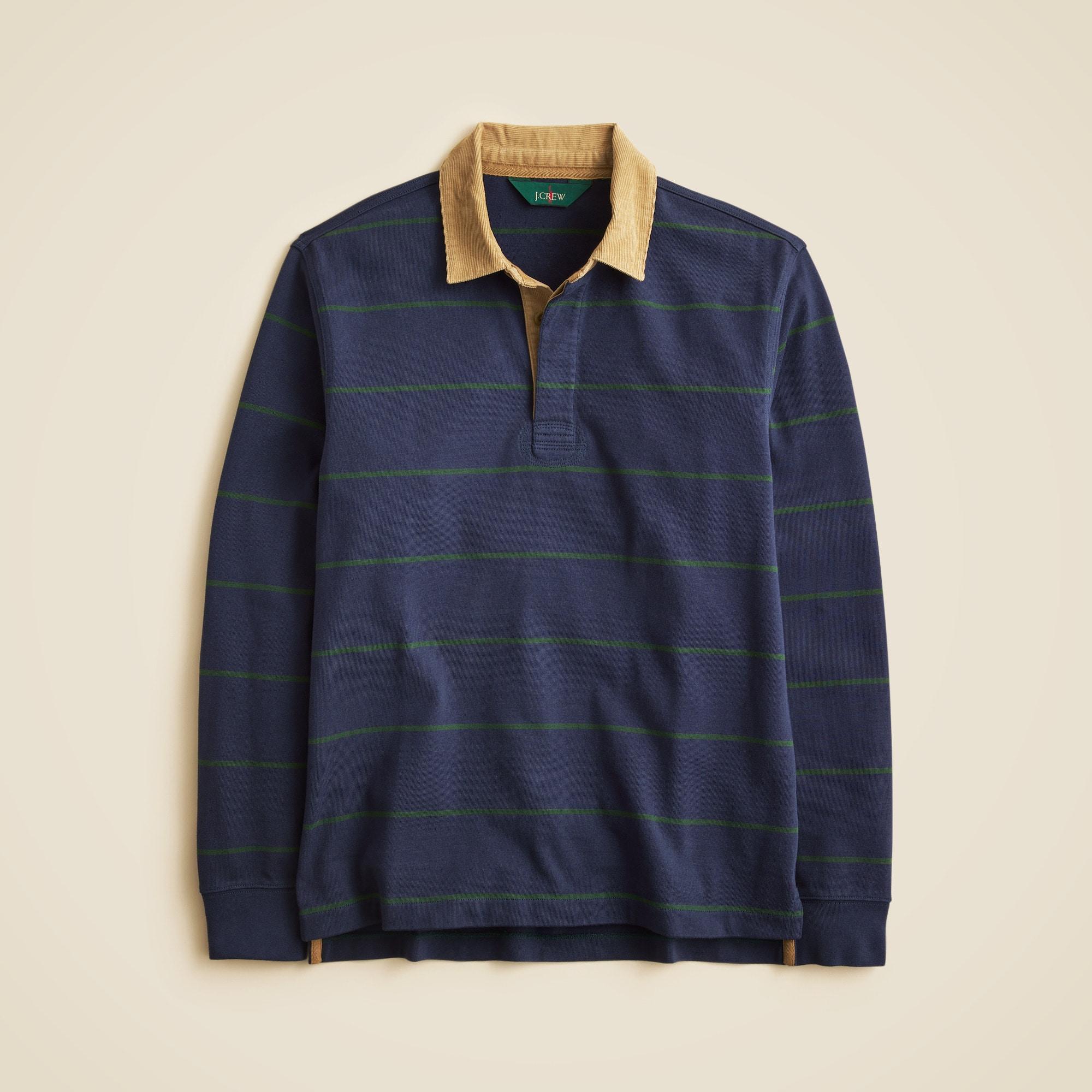 Rugby shirt with corduroy collar Product Image