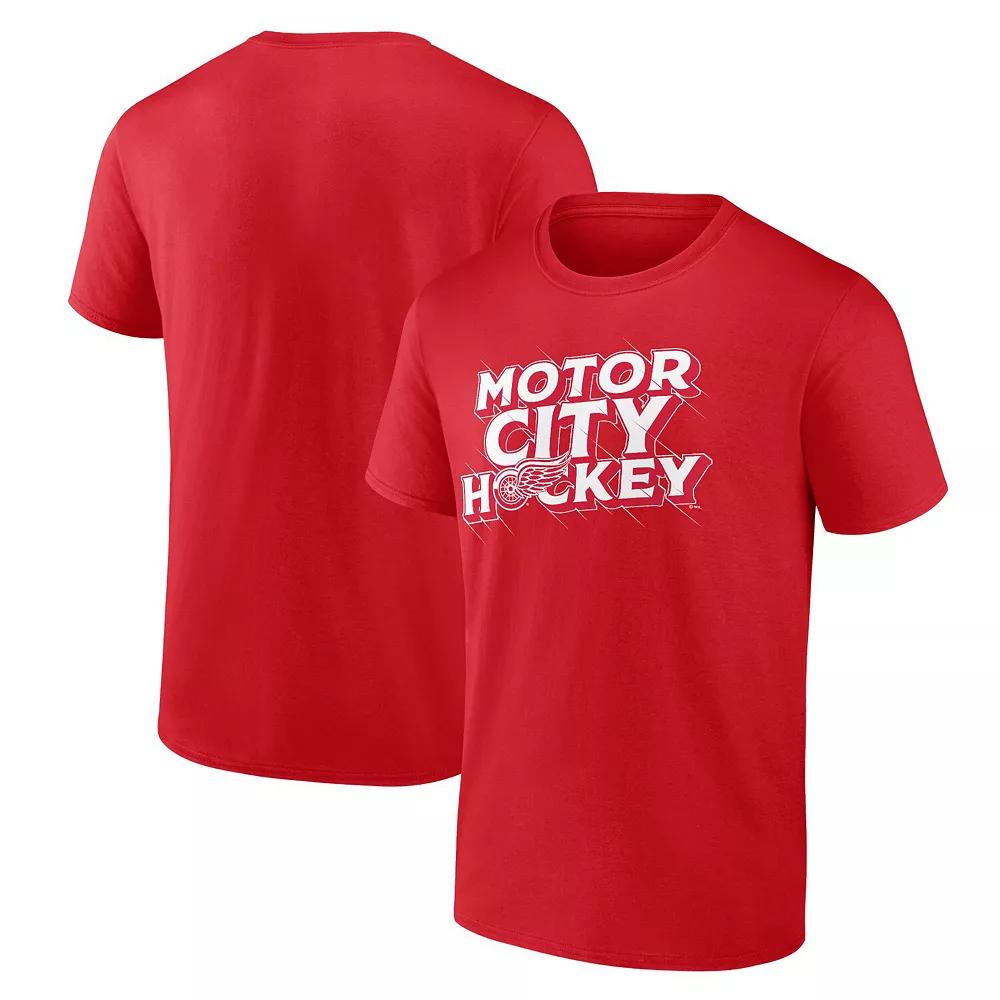Men's Fanatics Red Detroit Red Wings Local T-Shirt, Size: Medium Product Image