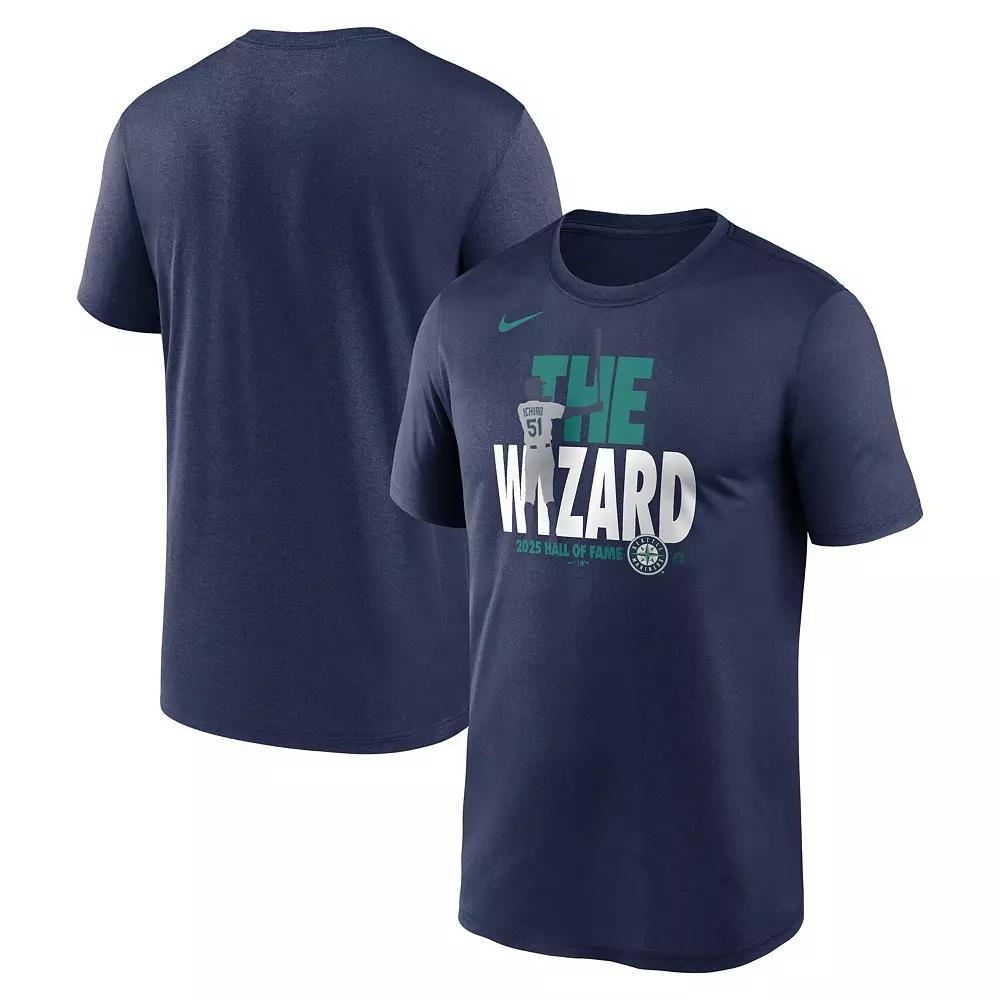 Men's Nike Ichiro Suzuki Navy Seattle Mariners 2025 National Baseball Hall of Fame Legend T-Shirt,  Product Image