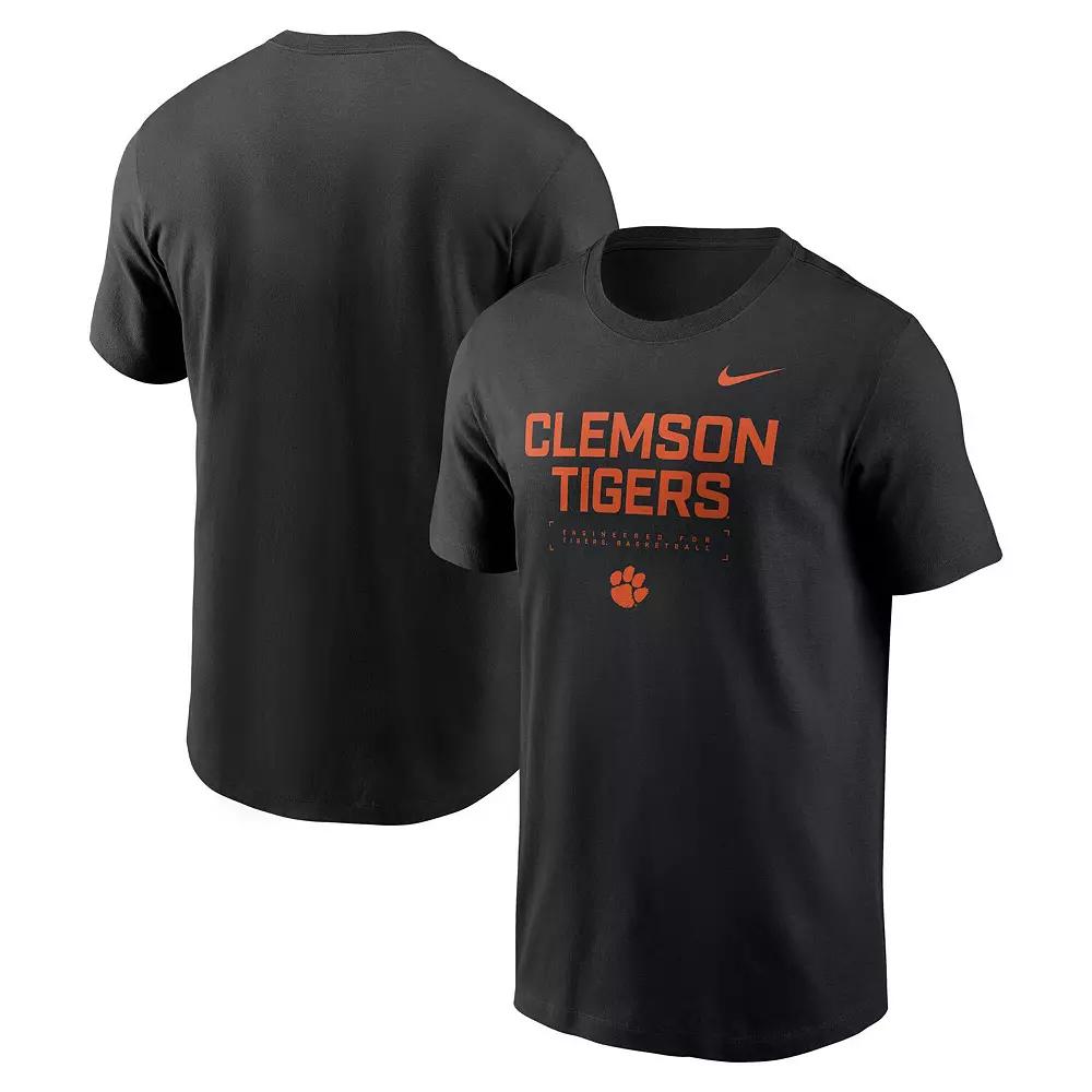 Men's Nike Black Clemson Tigers 2025 Courtside Basketball Performance T-Shirt,  Product Image