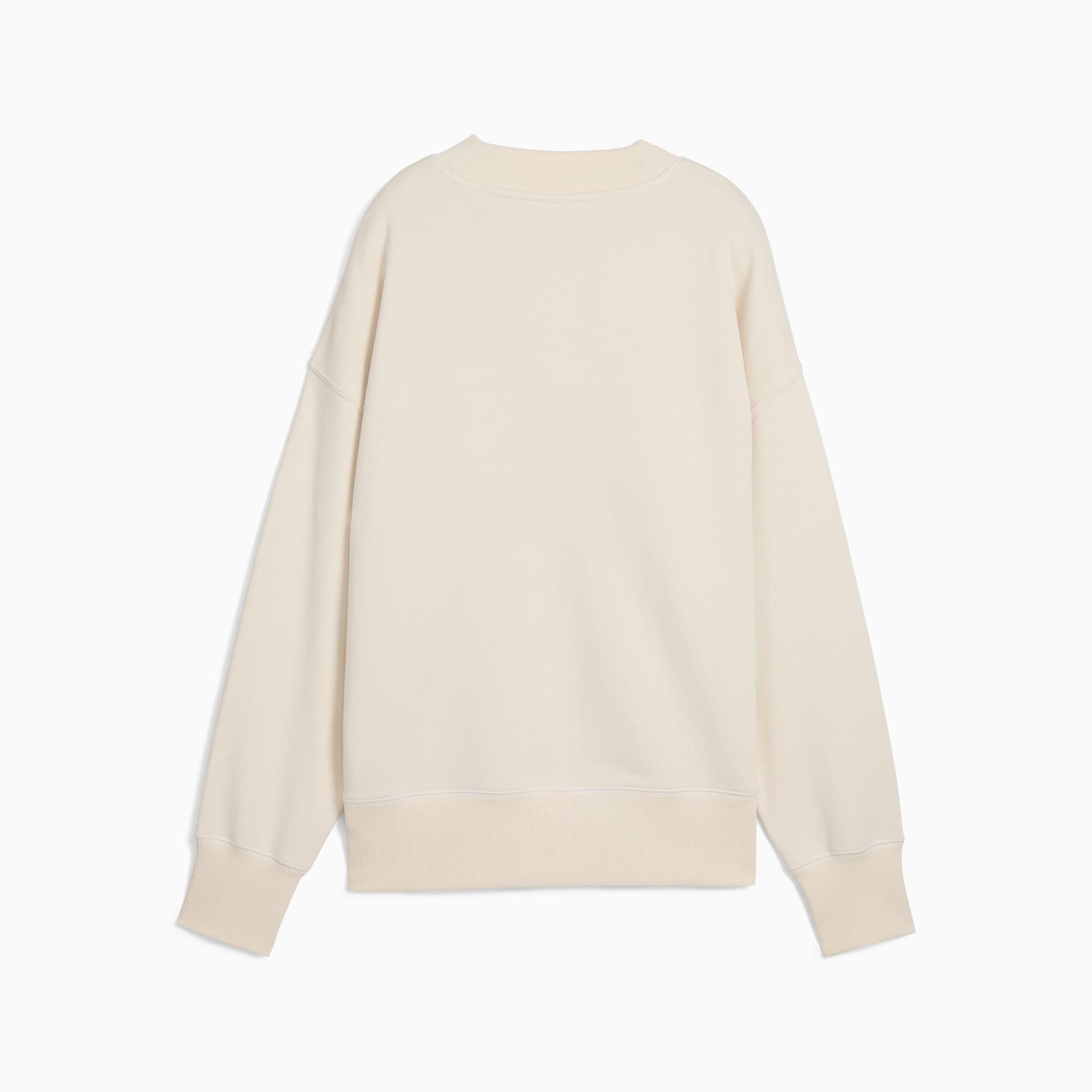 Premium Essentials Women's Oversized Graphic Crew Sweatshirt Product Image