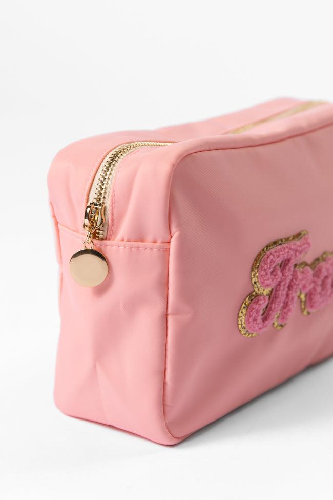 Pink "Travel" Travel Pouch FINAL SALE Product Image