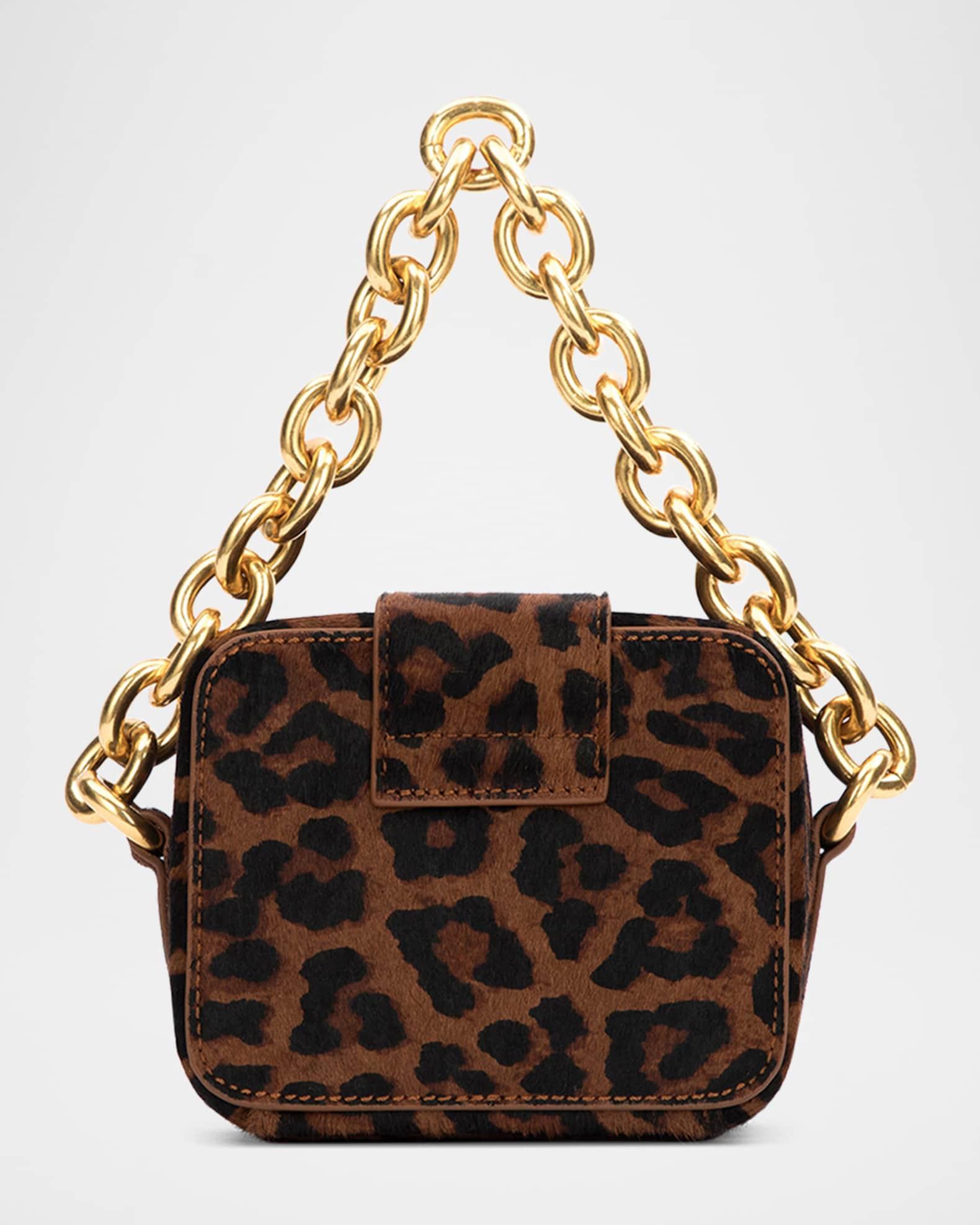 Marlo Leopard-Print Calf Hair Top-Handle Bag Product Image