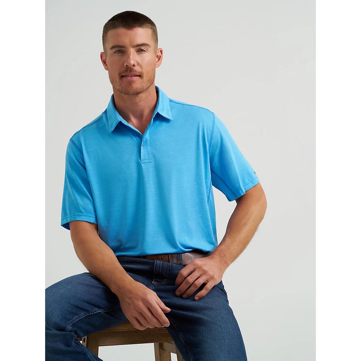 Men's Wrangler Performance Polo in Cerulean Product Image