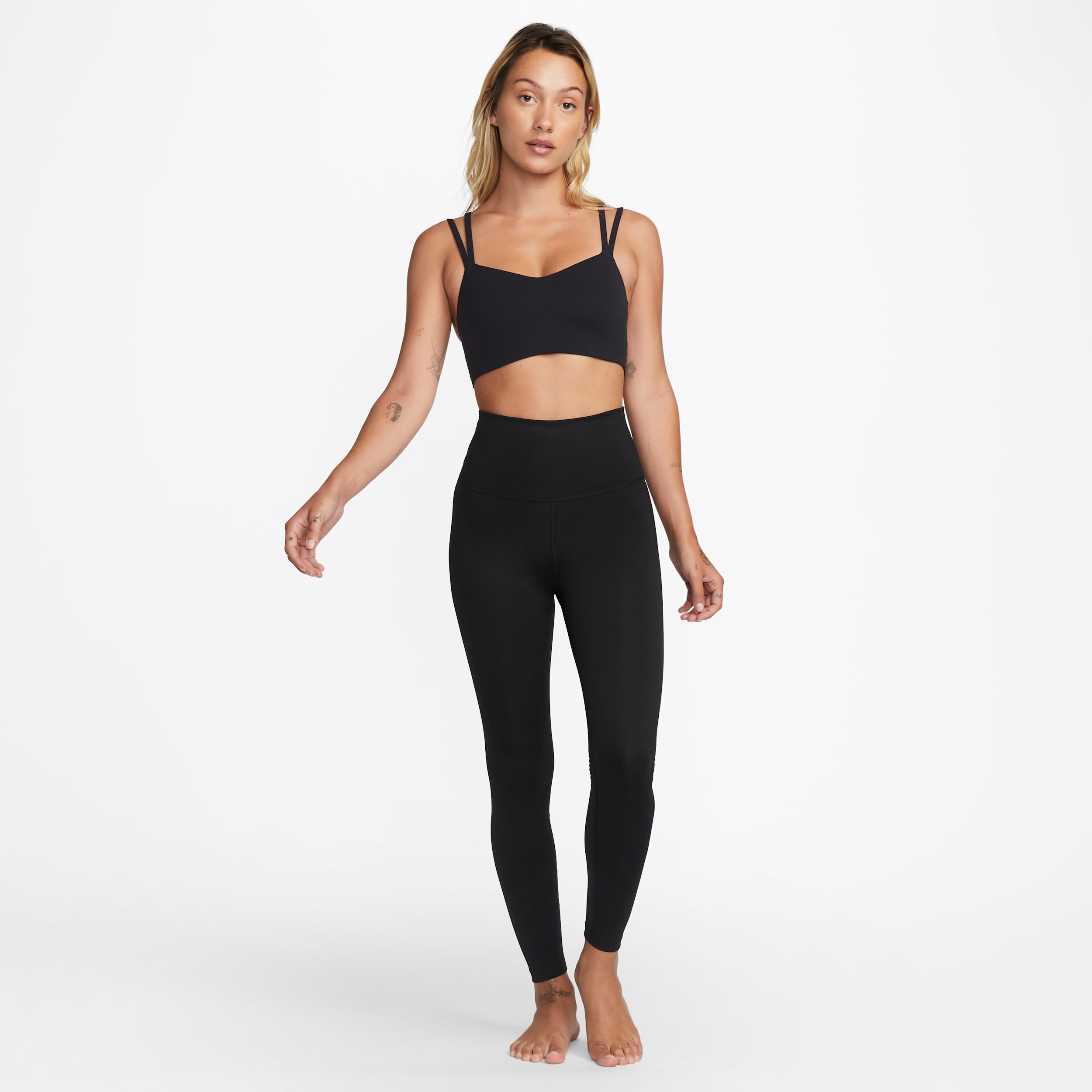 Nike Womens Zenvy Strappy Light-Support Padded Sports Bra | DO6608-010 Product Image