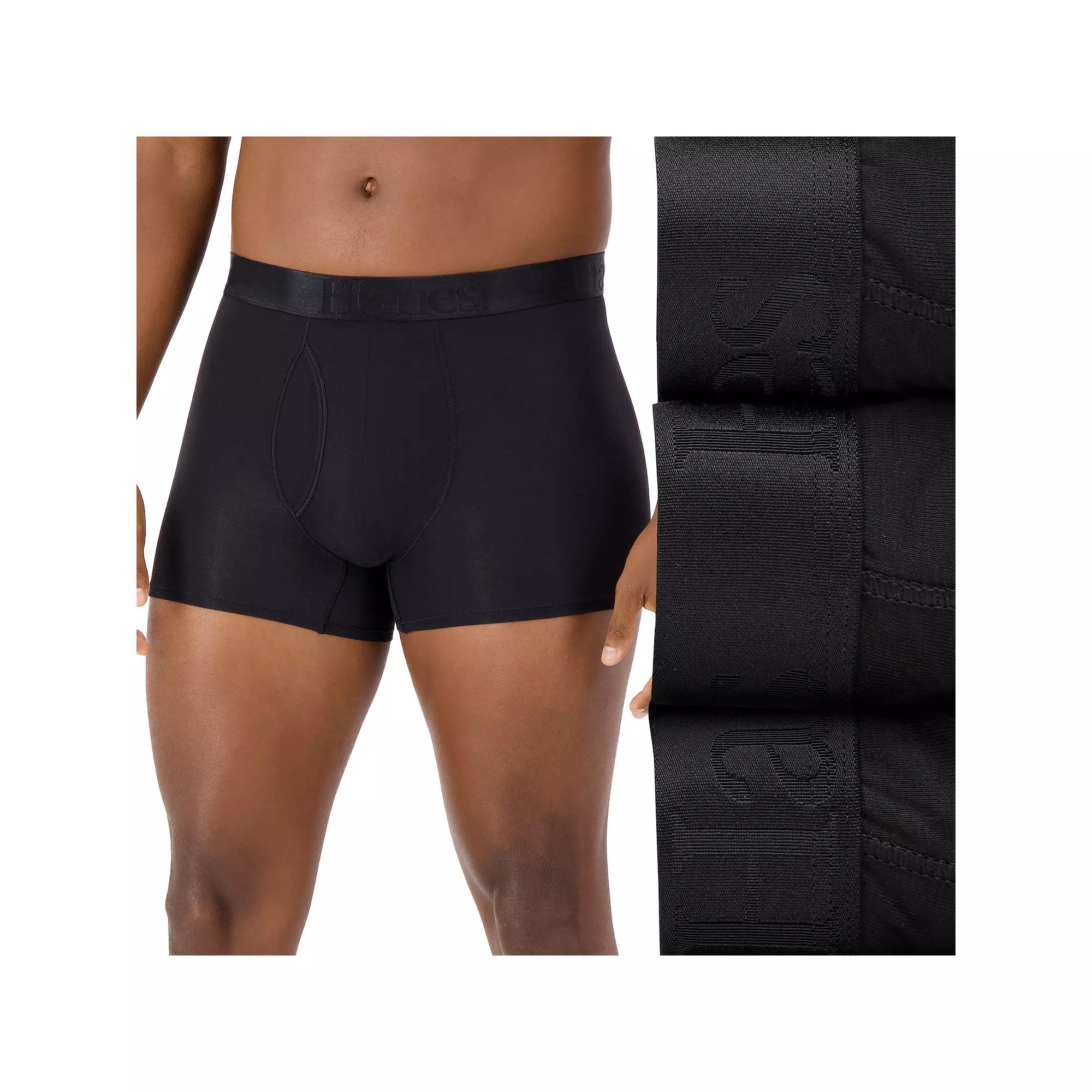 Men's Hanes Originals 3-Pack Ultimate SuperSoft Trunks,  Product Image