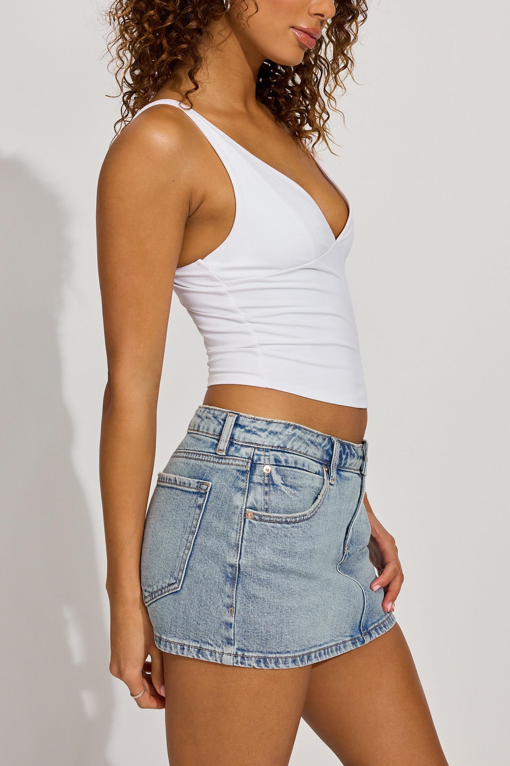 Denim Bustier Cami Top Product Image