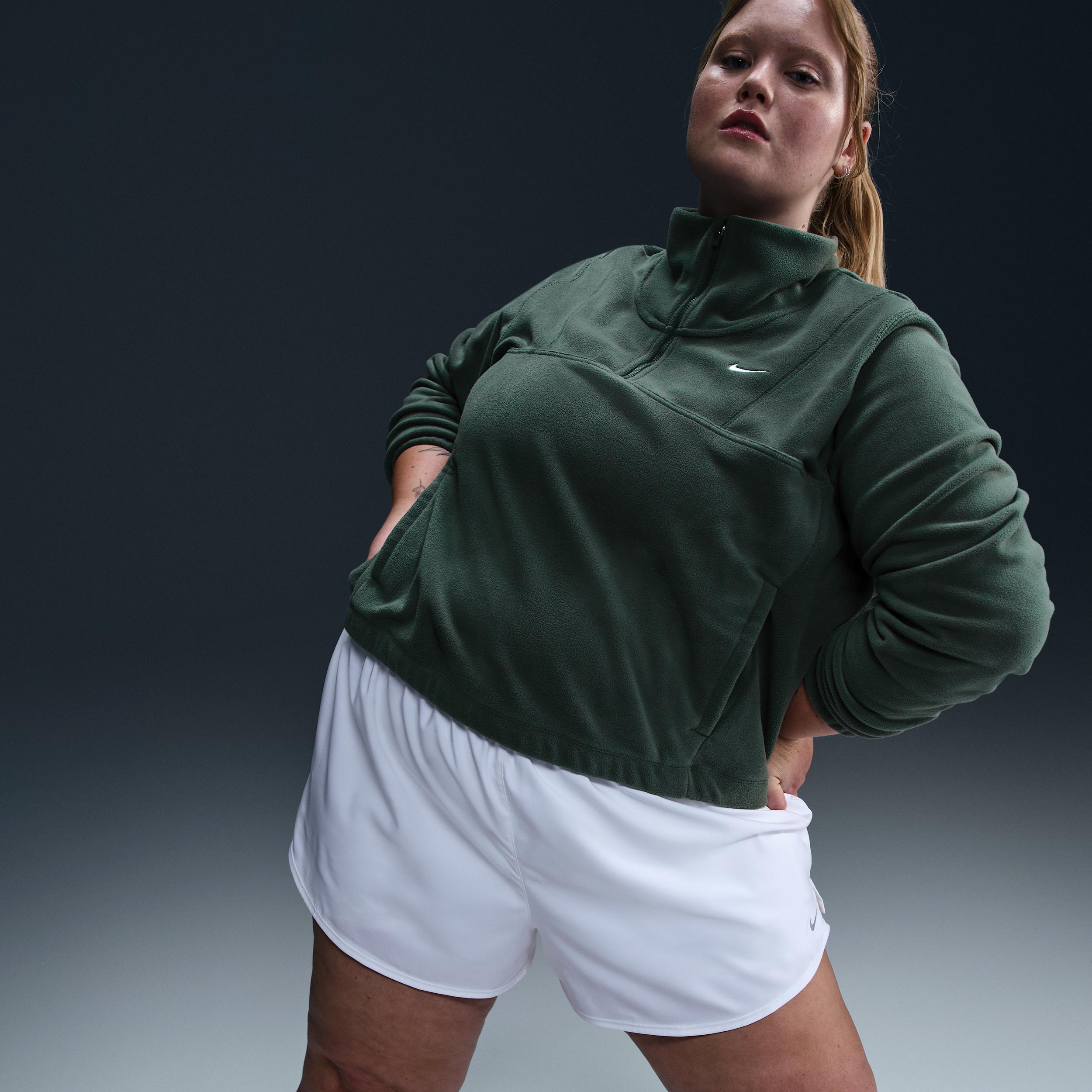 Nike One Women's Therma-FIT Oversized 1/2-Zip Fleece Top (Plus Size) Product Image
