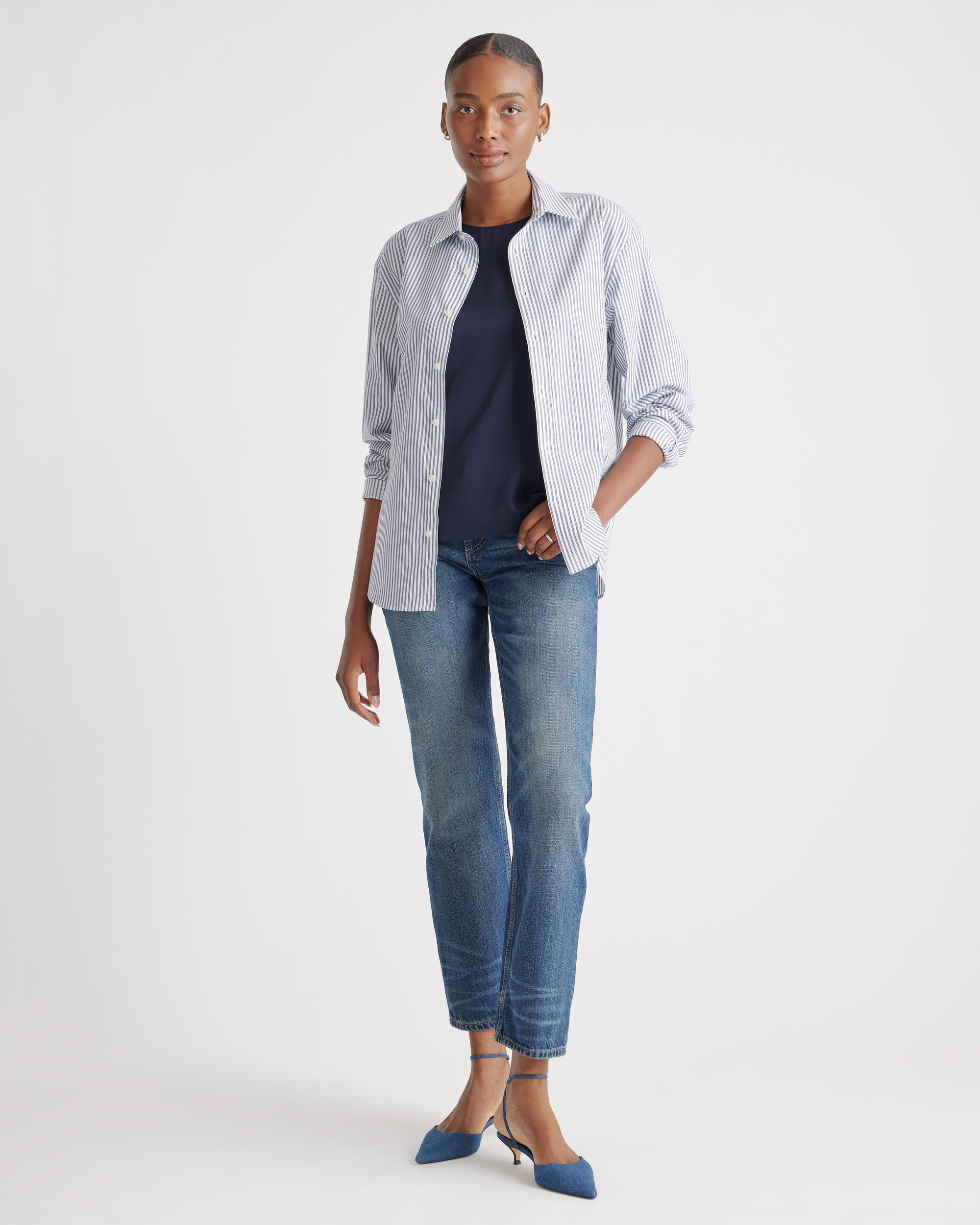 Quince | Women's Washable Stretch Silk Shell Tank Top Mulberry Silk Product Image