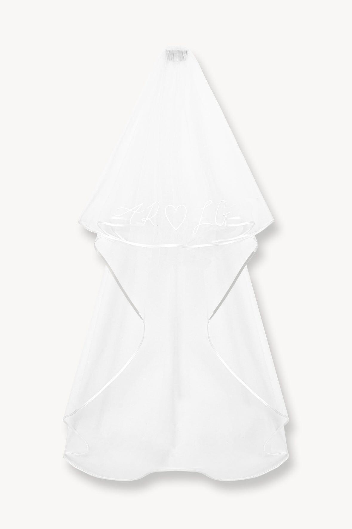CUSTOM EMBROIDERED INITIALS VEIL Product Image