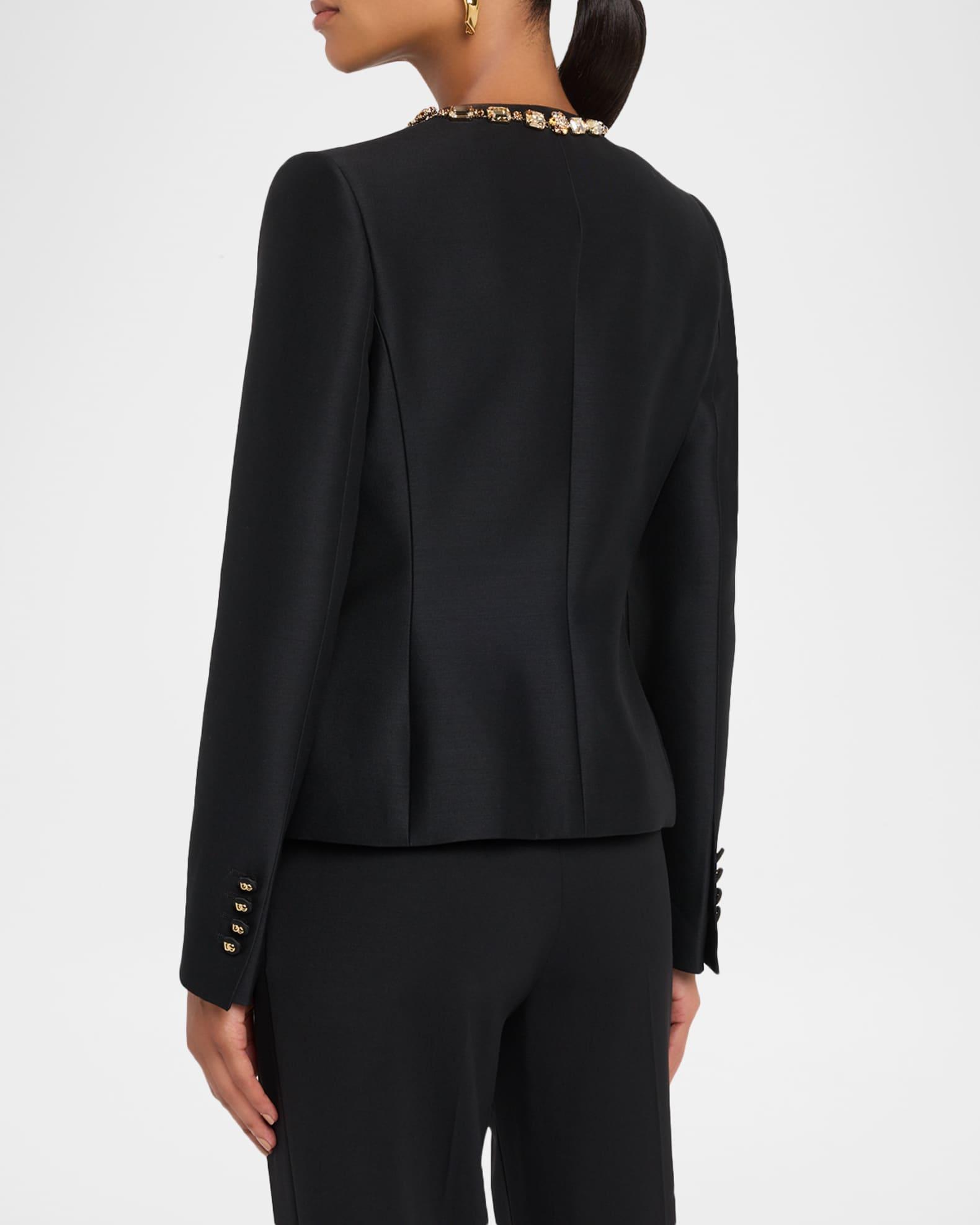 Tailored Crystal-Embellished Blazer Product Image