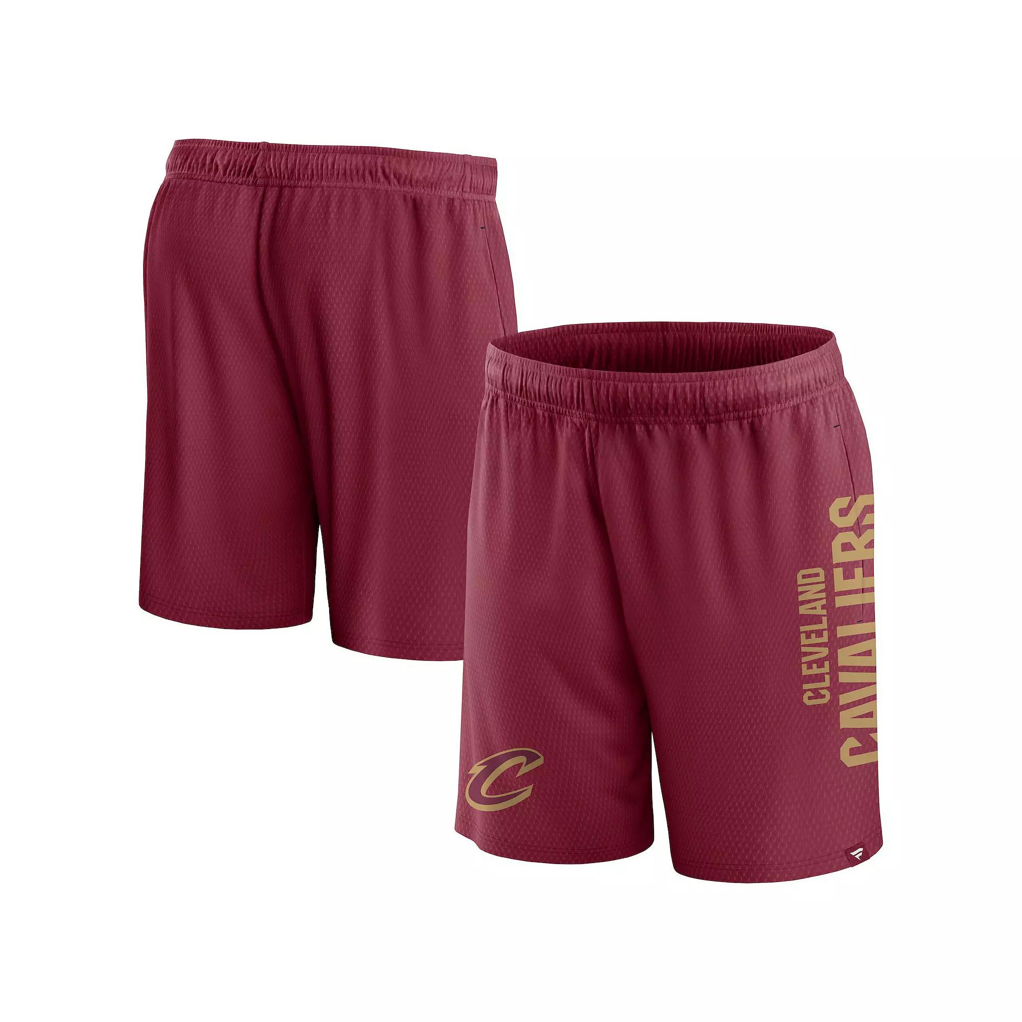 Men's Fanatics Branded Wine Cleveland Cavaliers Post Up Mesh Shorts, Size: 3XL, Team Product Image