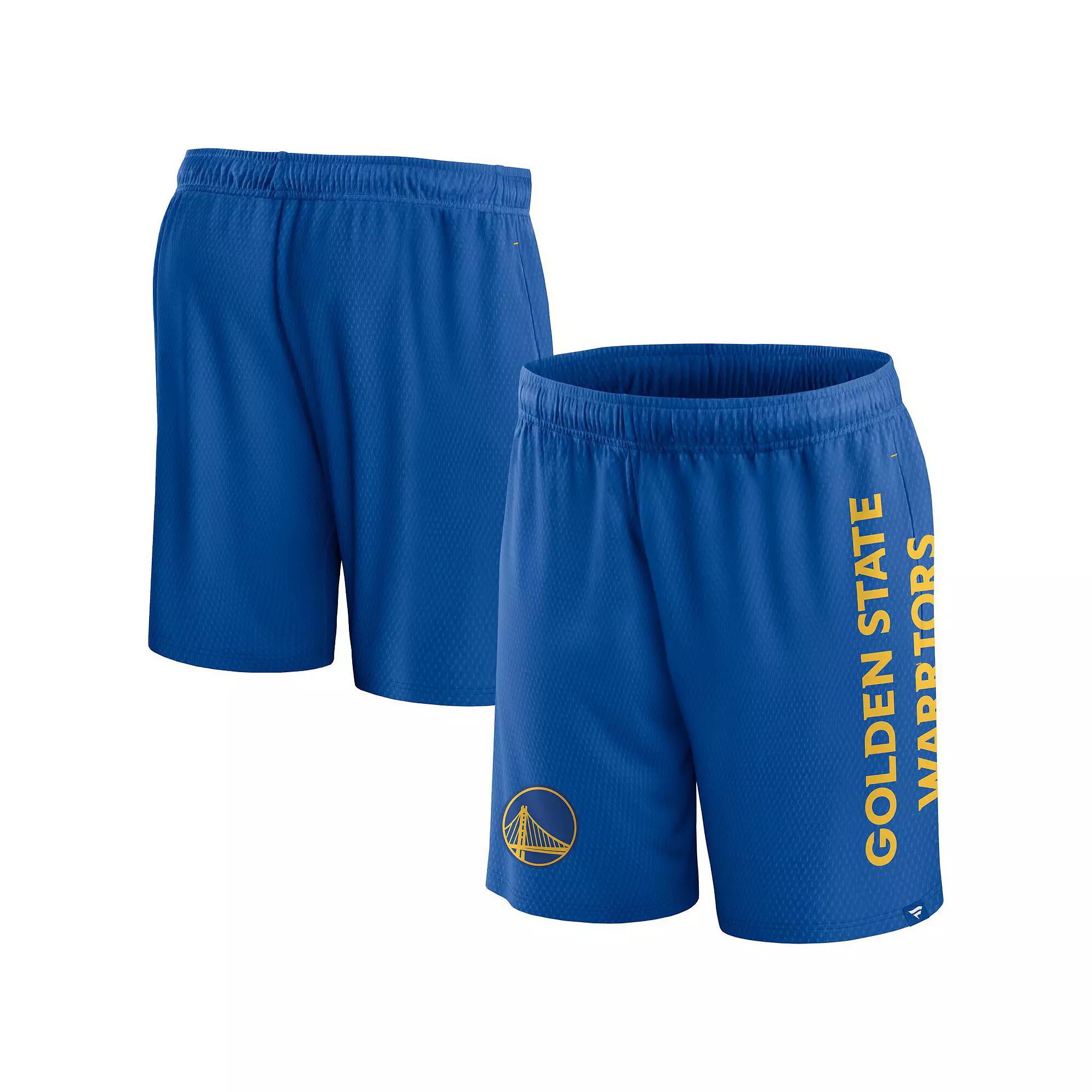 Men's Fanatics Branded Royal Golden State Warriors Post Up Mesh Shorts, Size: Medium, Blue Product Image
